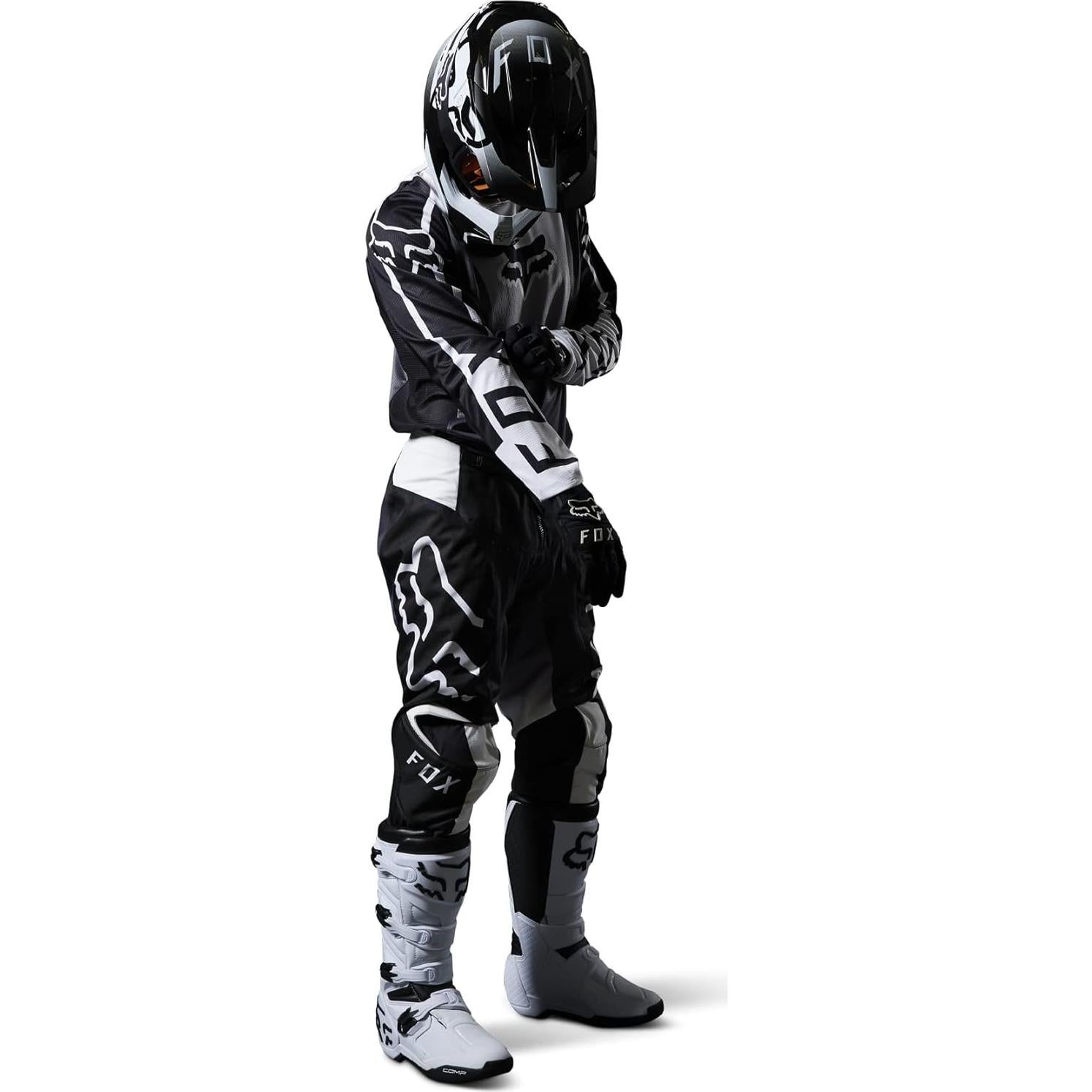 Pantalón de Motocross Fox Racing 180 Negro/Blanco T.26