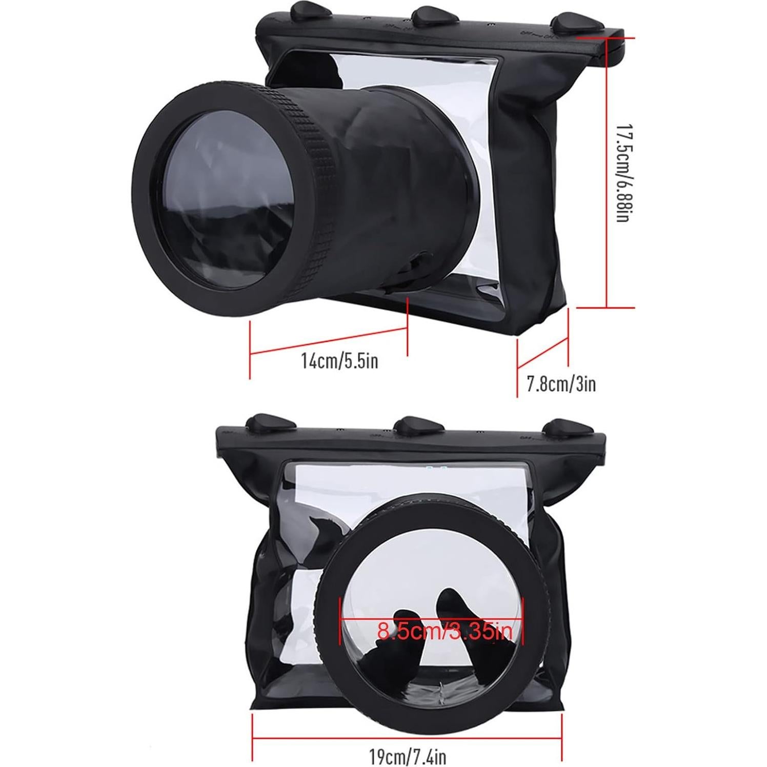 Funda Impermeable para Cámara SLR PUSOKEI 20m HD 13cm