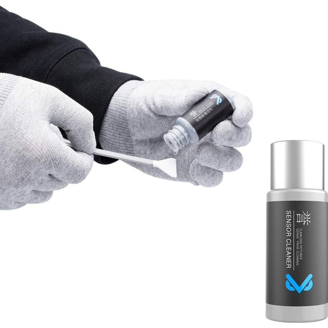 Kit de limpieza para sensor de cámara VSGO 12 hisopos 34mm