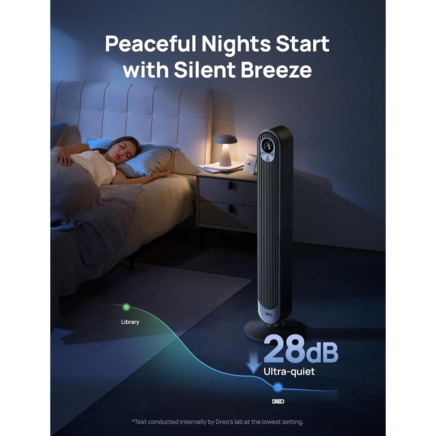 Ventilador Torre Dreo DR-HTF001S WiFi Control Voz 6 Velocidades