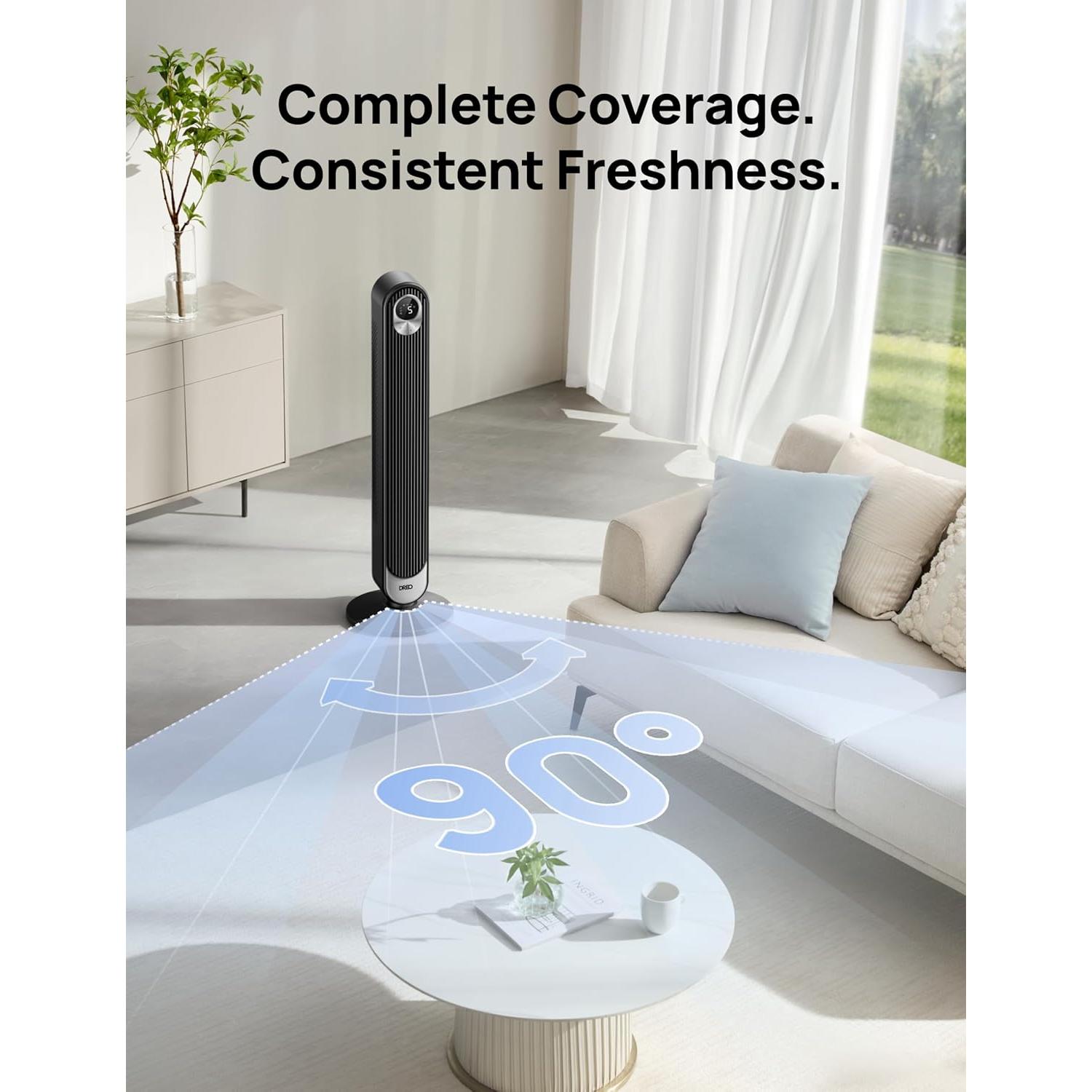 Ventilador Torre Dreo DR-HTF001S WiFi Control Voz 6 Velocidades