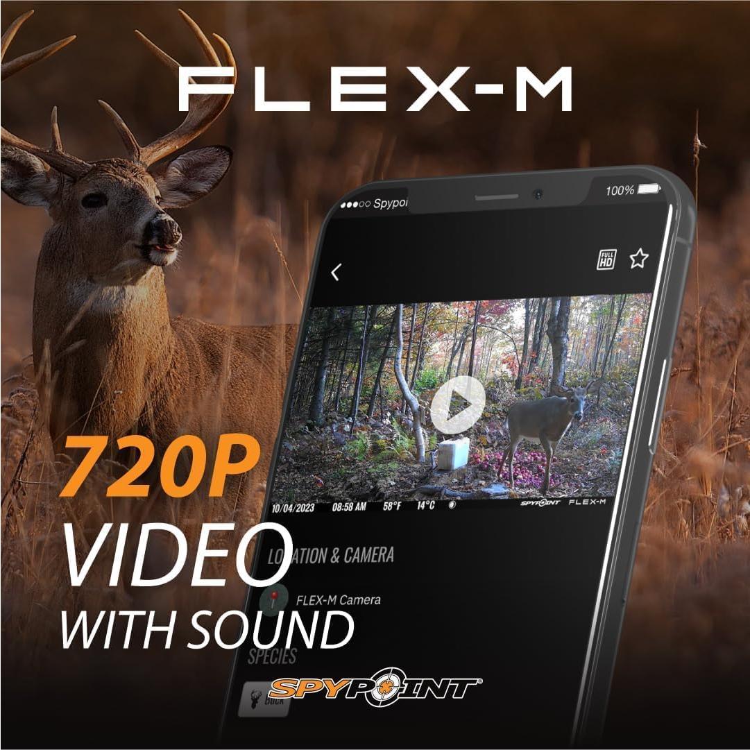 Cámara de Caza Celular SPYPOINT FLEX-M Doble SIM 28MP