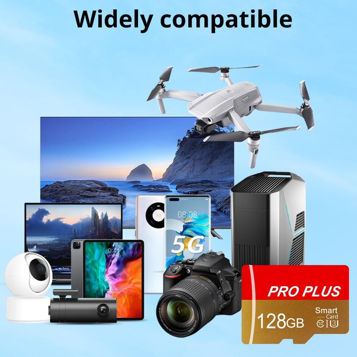 Paquete de 2 Tarjetas TF 128GB Bliksem con Adaptador