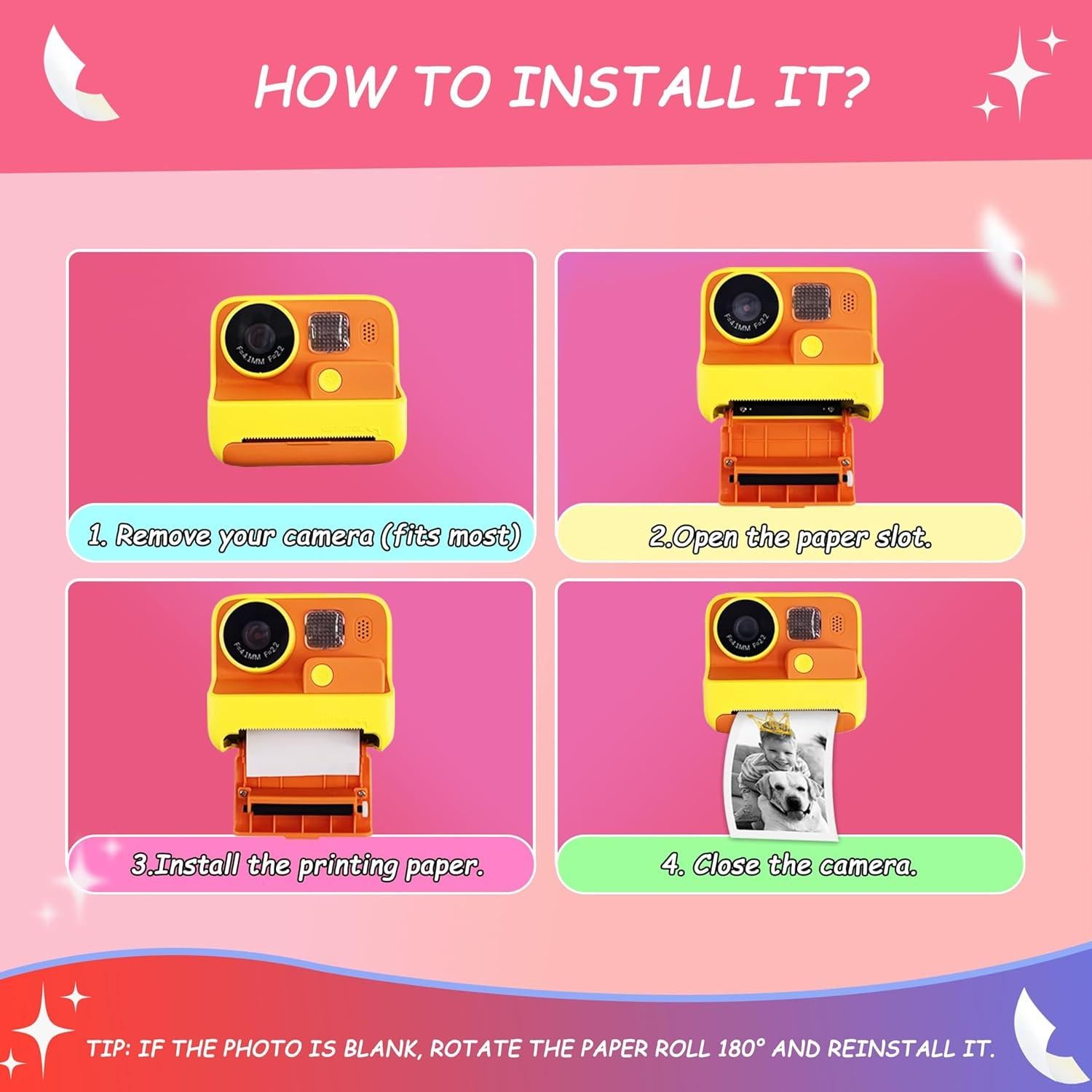 15 Rollos de Papel de Recarga MIARALA para Cámara Instantánea