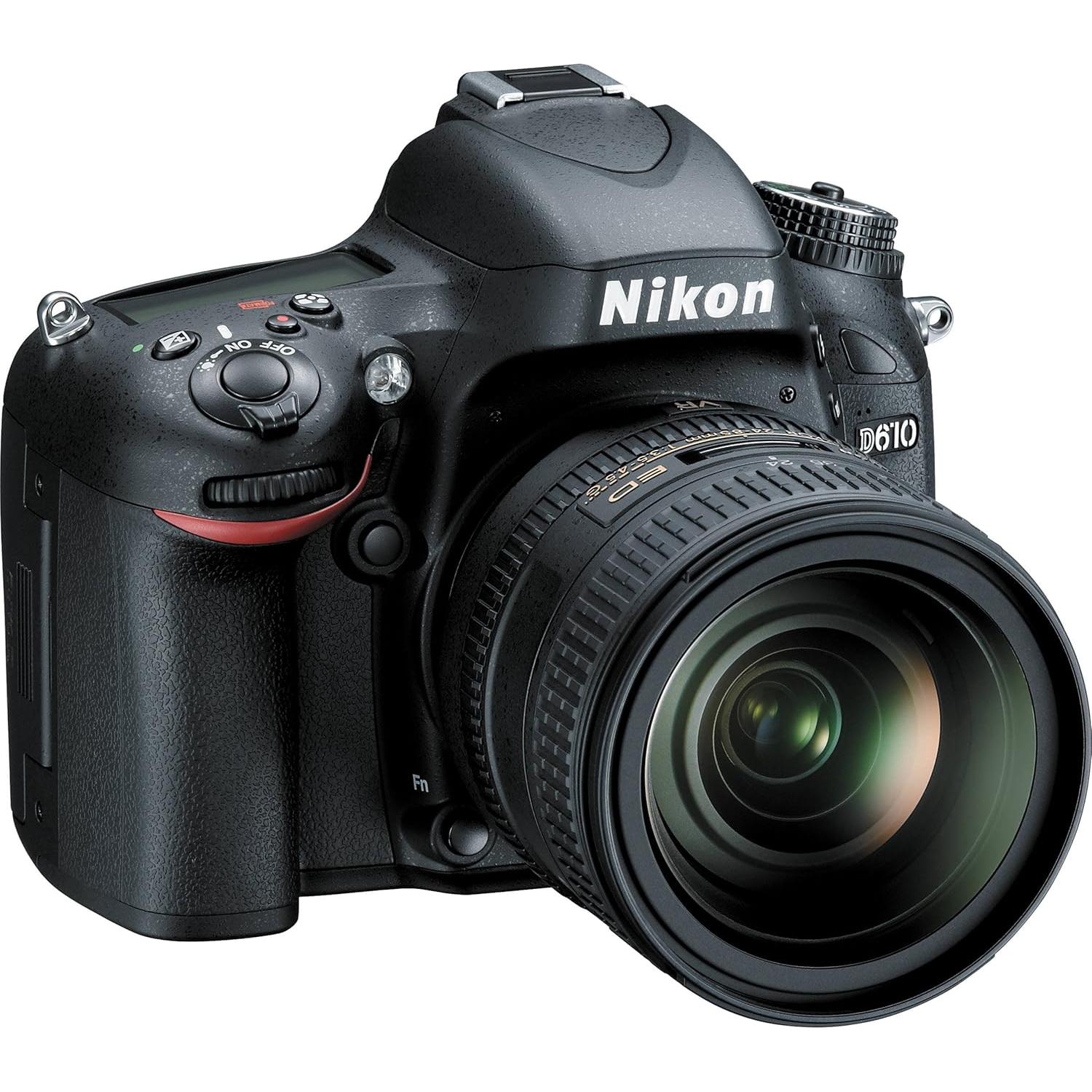 Nikon D610 24.3 MP CMOS FX-Format Digital SLR Camera with 24-85mm f/3.5-4.5G ED VR Auto Focus-S Nikkor Lens