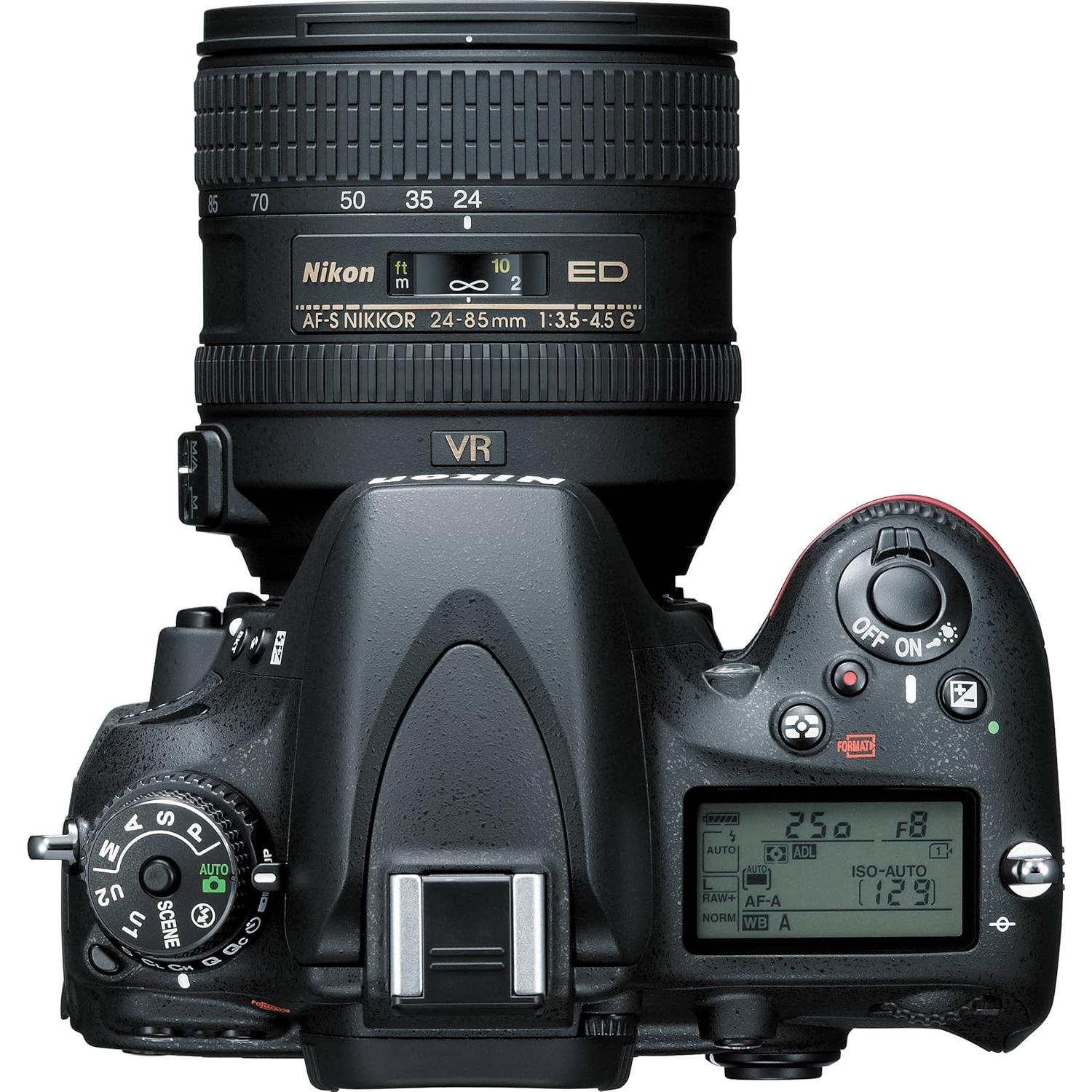 Nikon D610 24.3 MP CMOS FX-Format Digital SLR Camera with 24-85mm f/3.5-4.5G ED VR Auto Focus-S Nikkor Lens