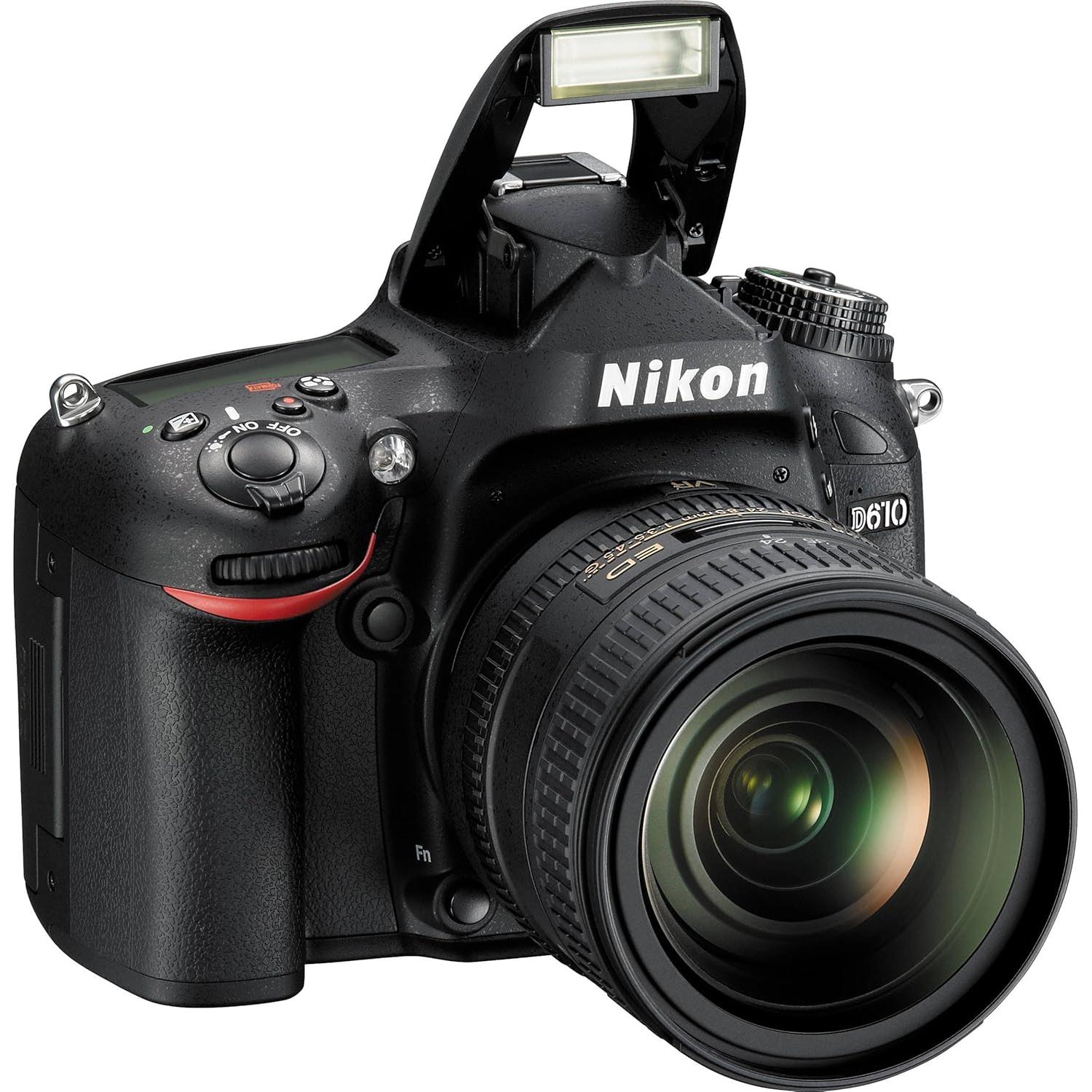 Nikon D610 24.3 MP CMOS FX-Format Digital SLR Camera with 24-85mm f/3.5-4.5G ED VR Auto Focus-S Nikkor Lens
