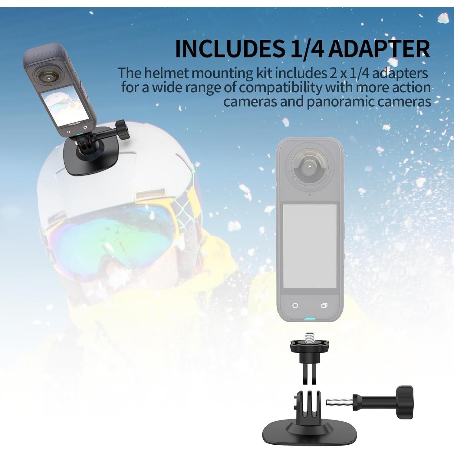 Montura Adhesiva Flexible Taisioner para Cámaras de Acción - 3 PCS