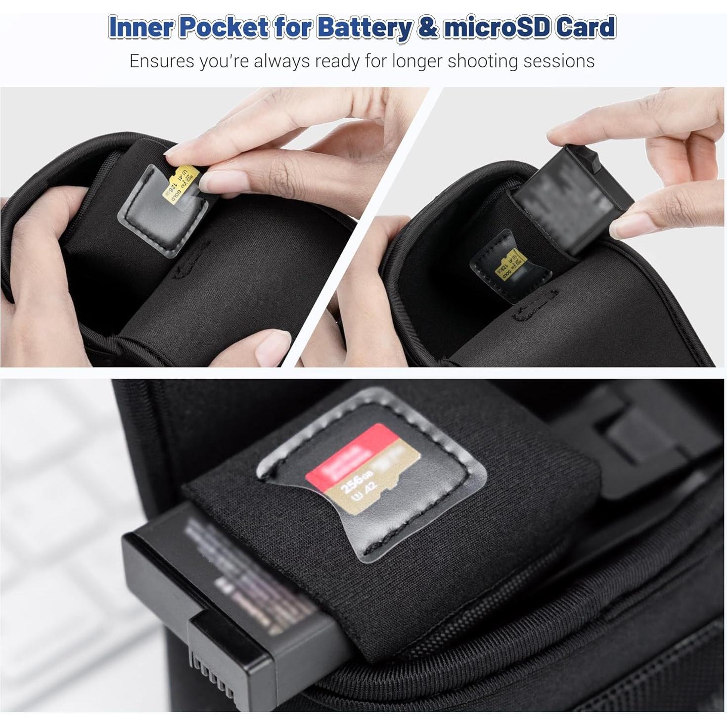 Funda de Transporte JJC para Cámaras de Acción Neopreno