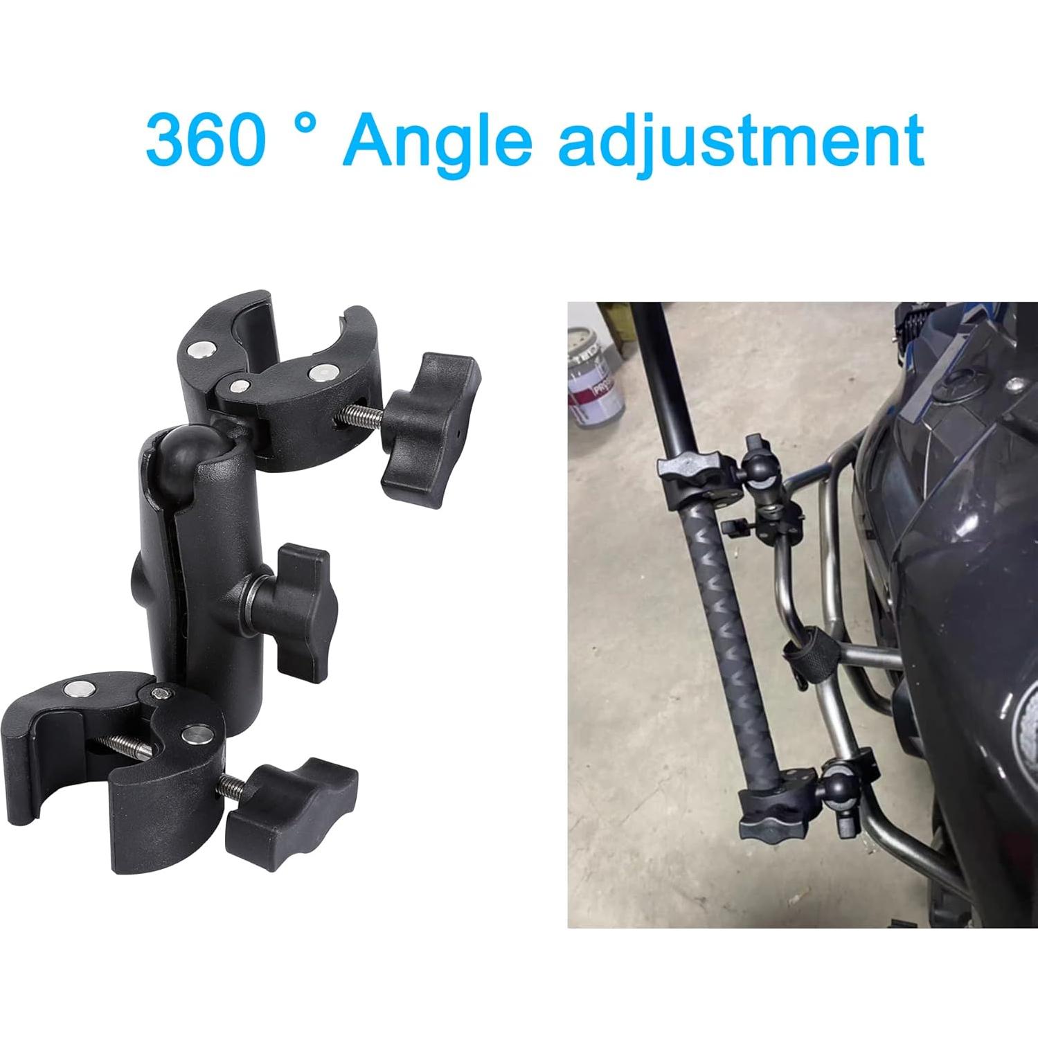 Kit de Montaje PellKing para Motocicleta y Bicicleta - Soporte de Manillar y Palo Selfie 155 cm