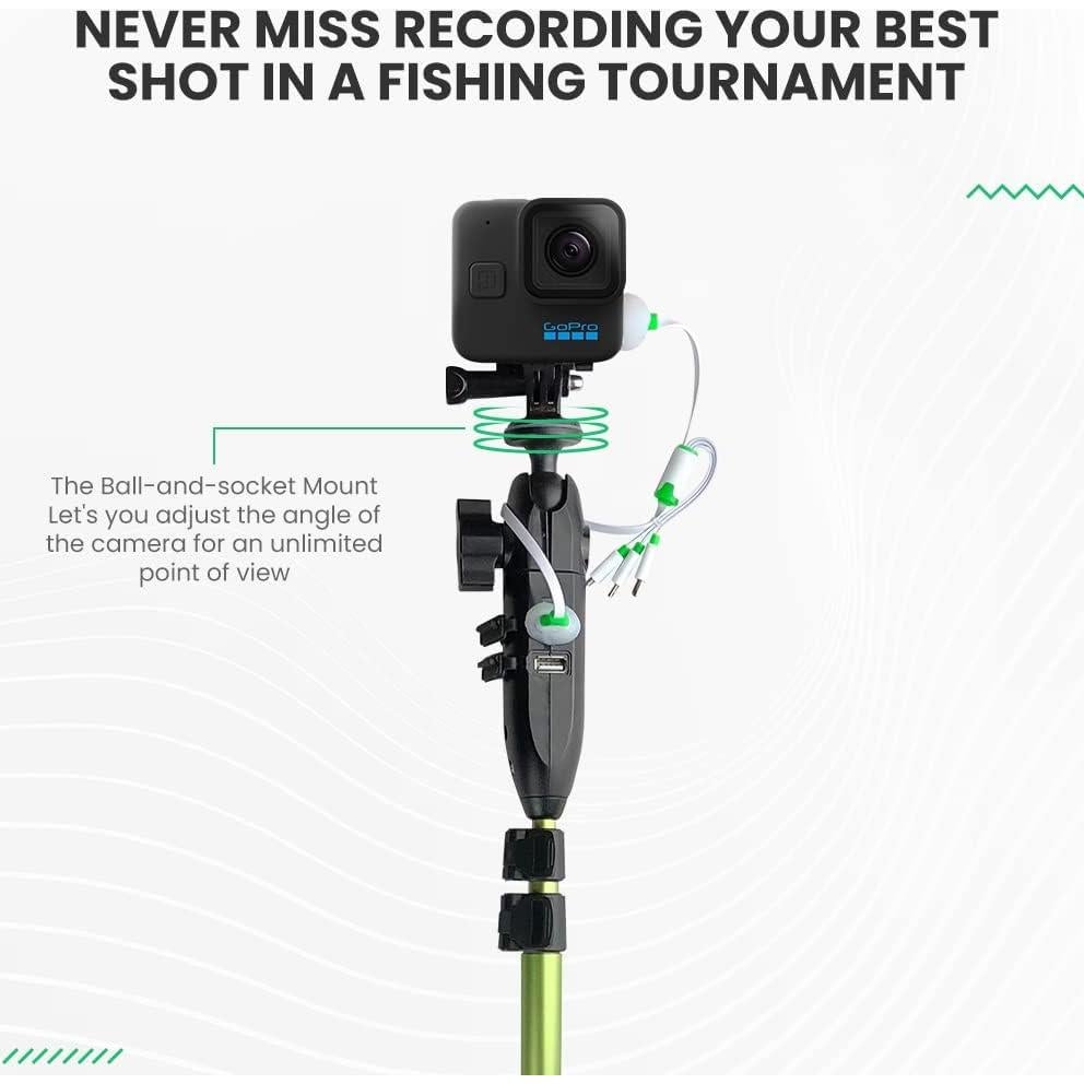 PowerStick 135 cm YOLOtek - Montaje en Barco para Cámaras de Acción