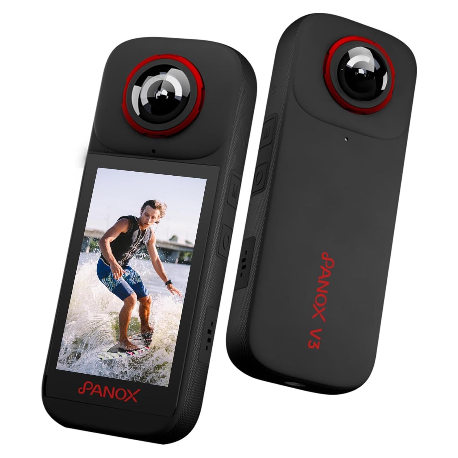 Cámara de acción PANOX V3 360 8K impermeable con GPS