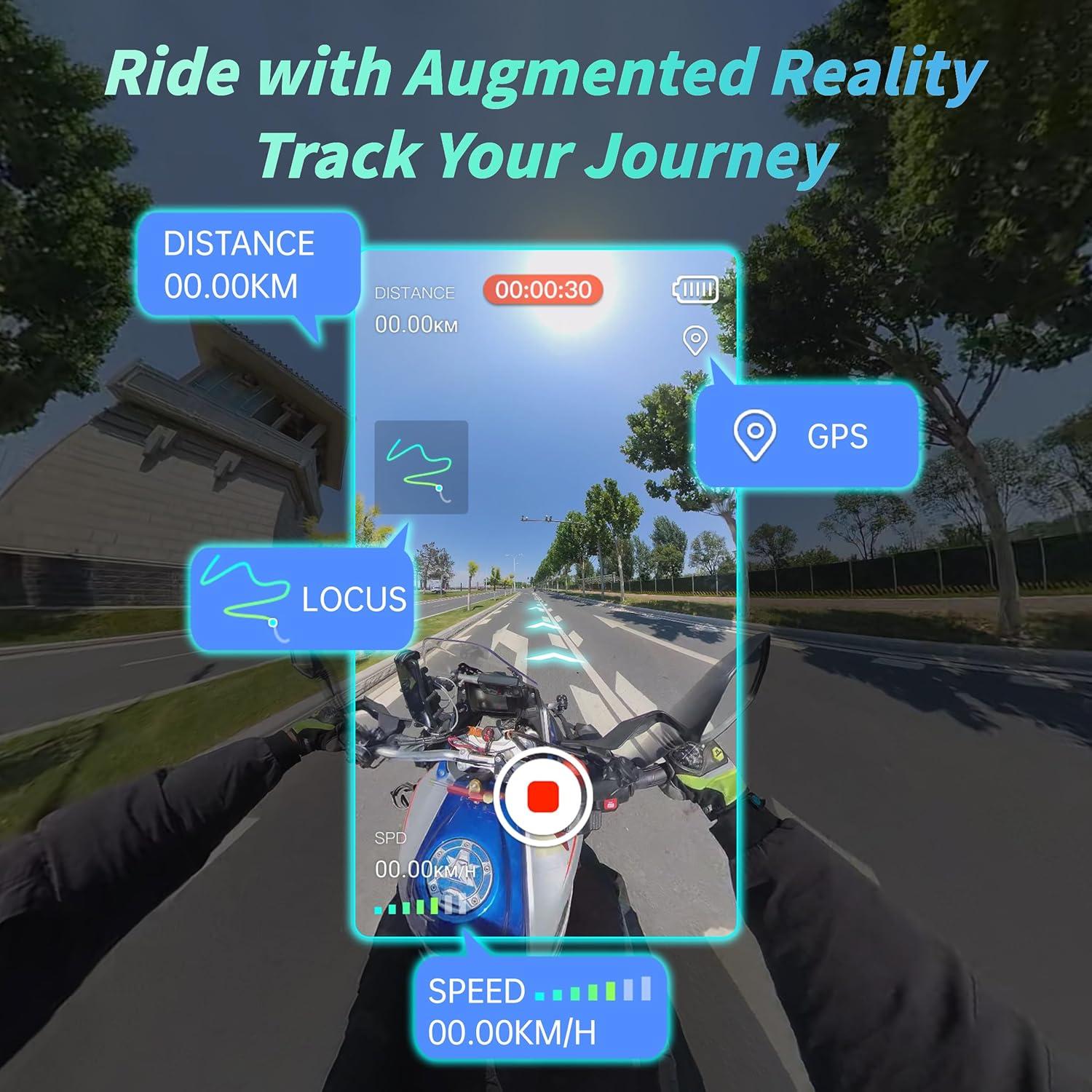 Cámara de acción PANOX V3 360 8K impermeable con GPS