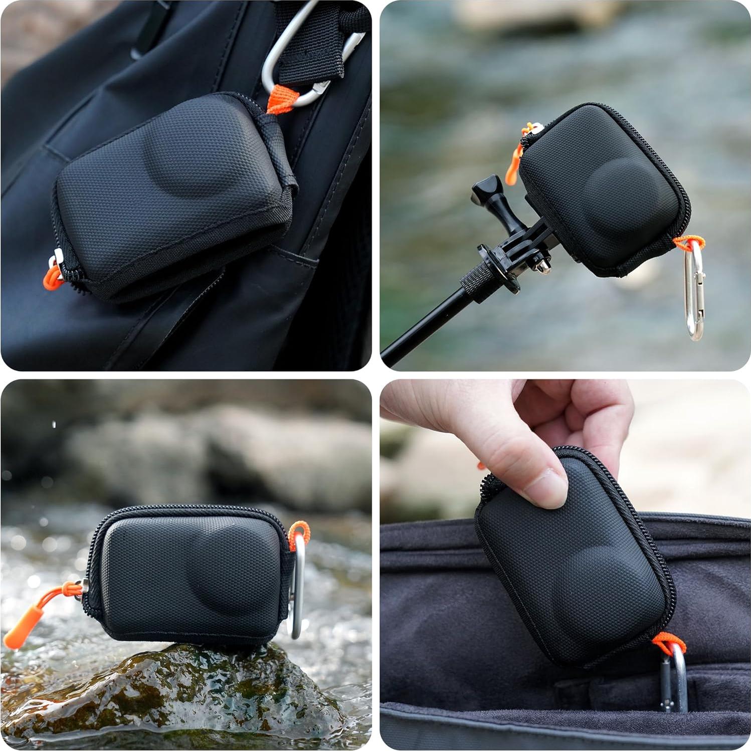 Kit de Accesorios CYNOVA para DJI Osmo Action 5 Pro - Estuche, Protectores y Tapa de Lente