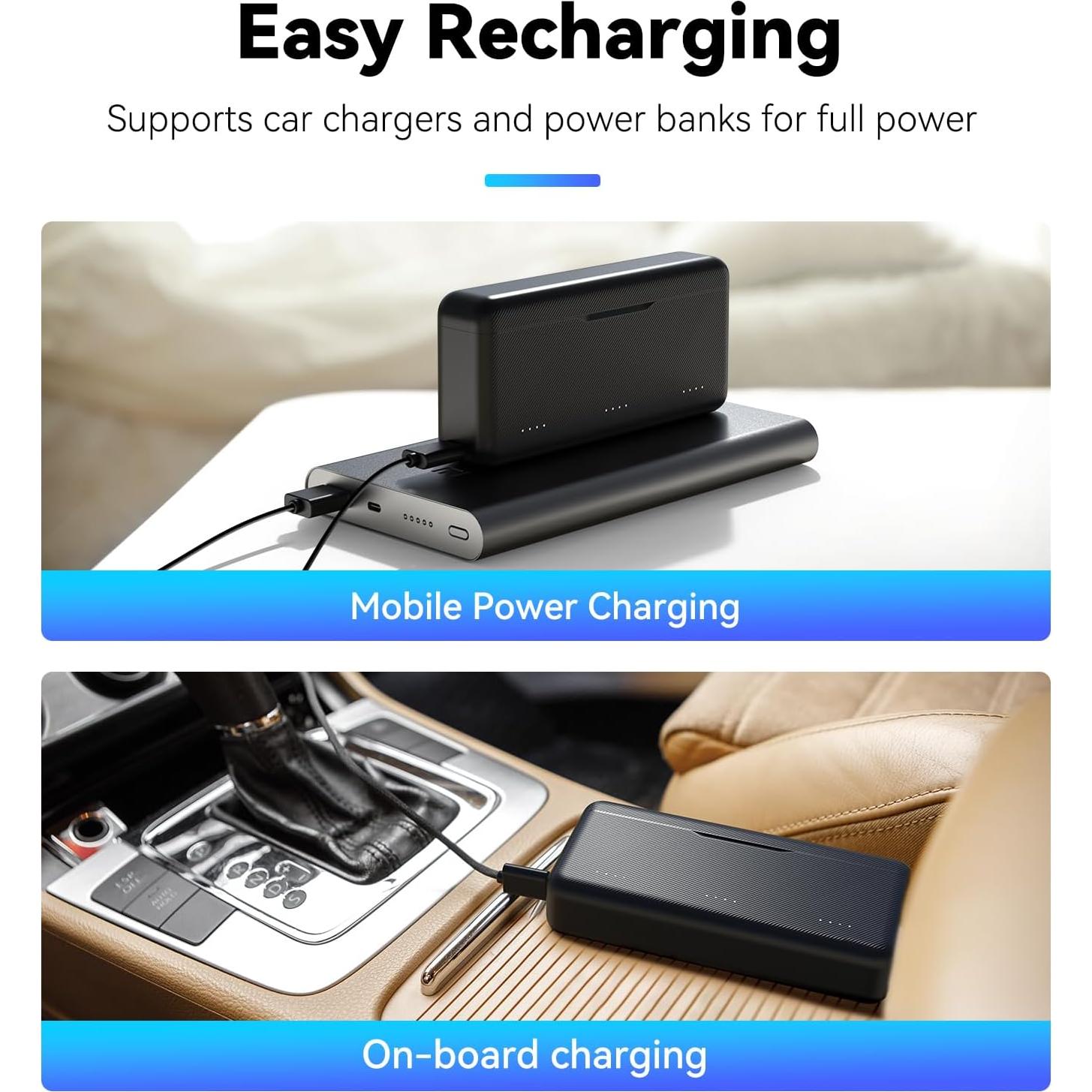 Cargador de Batería TELESIN para DJI Osmo Action 3/4 con Estuche