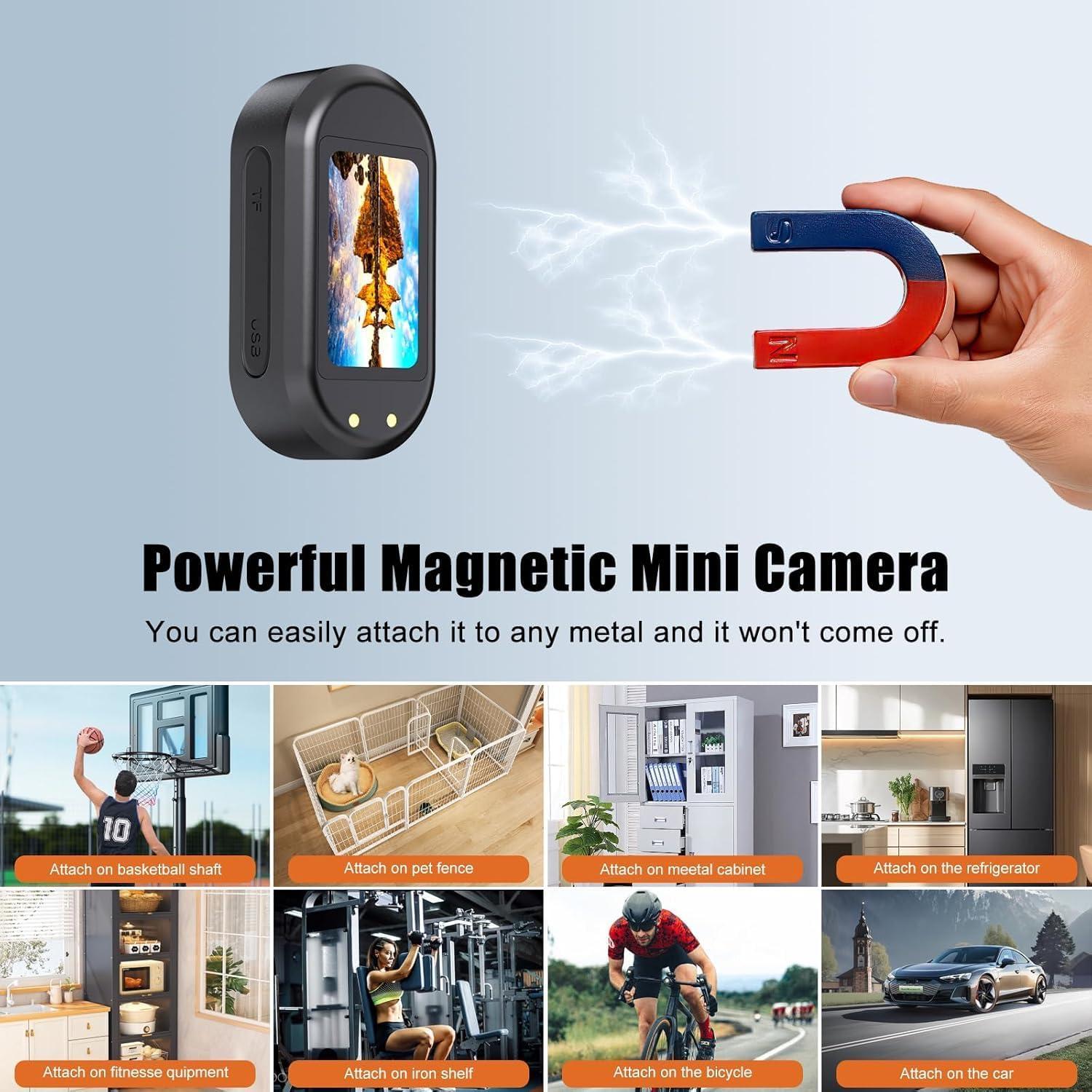 Mini Cámara de Acción 1080P 64GB 7JI Impermeable Portátil