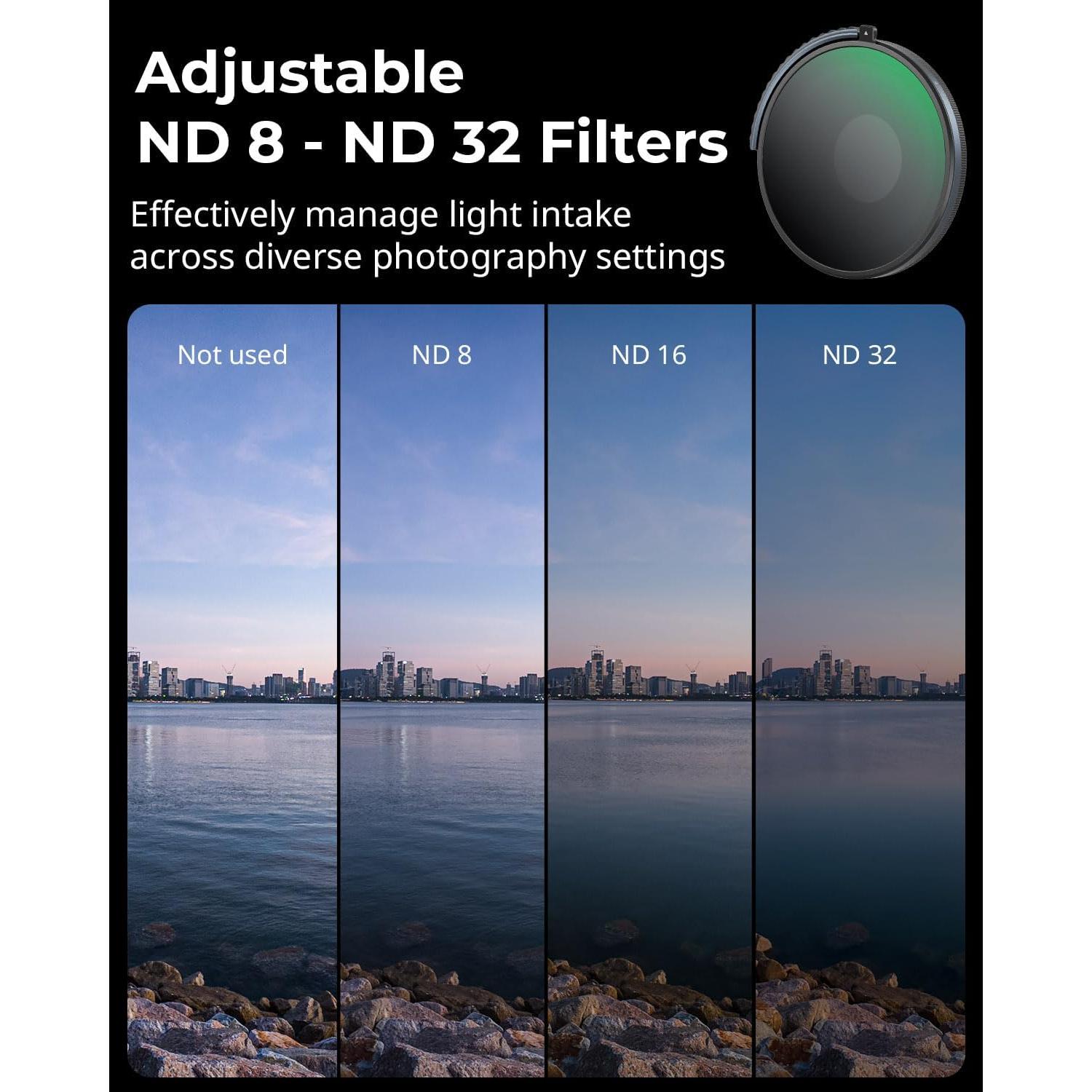 Filtro CPL y VND 3-5 SmallRig para DJI Osmo Action 4