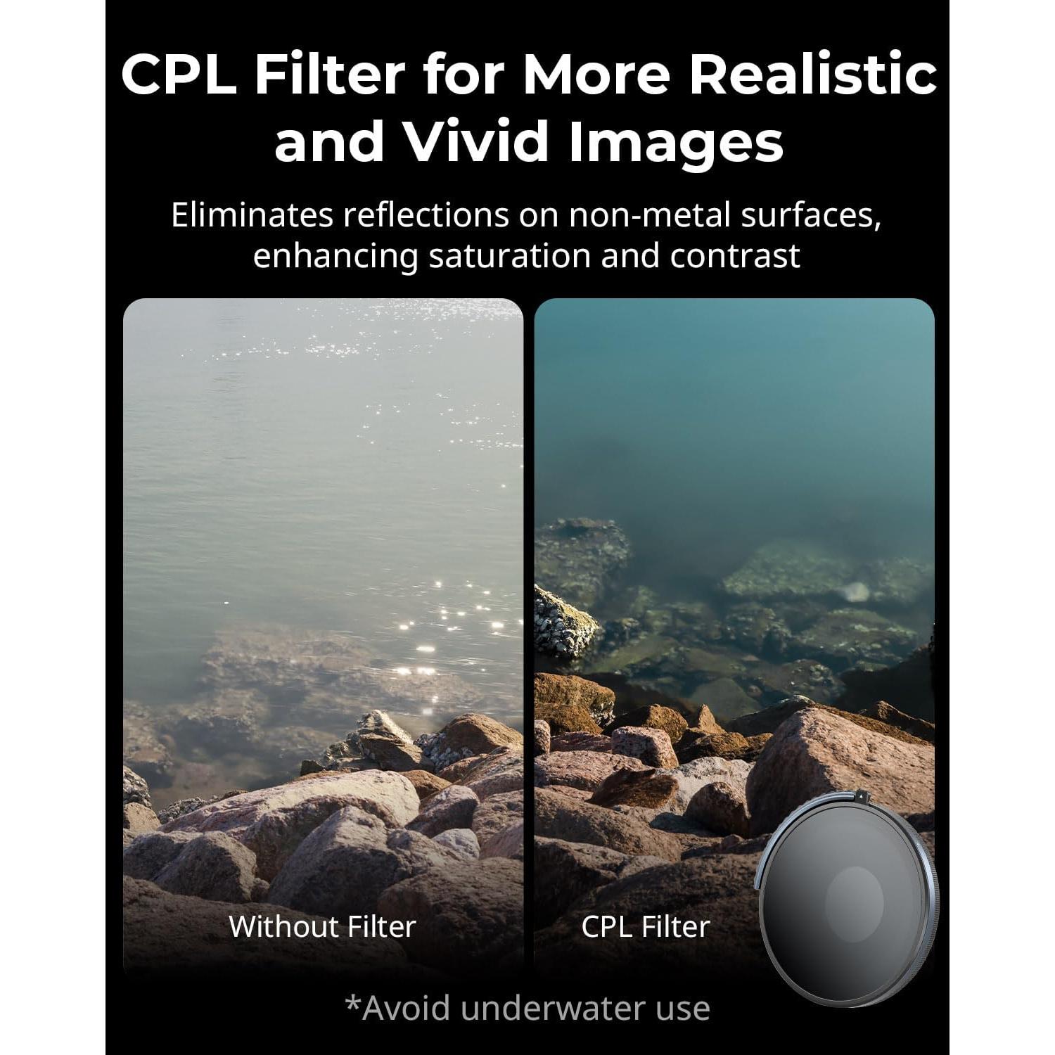 Filtro CPL y VND 3-5 SmallRig para DJI Osmo Action 4