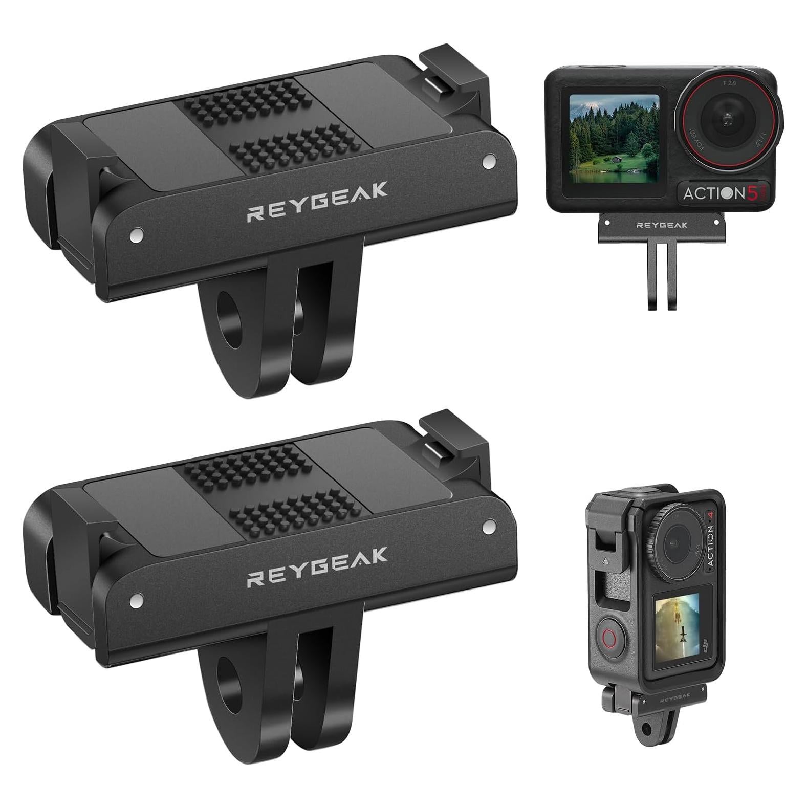 Soporte de Liberación Rápida REYGEAK para DJI OSMO Action 5 Pro/4/3 - 2 Piezas