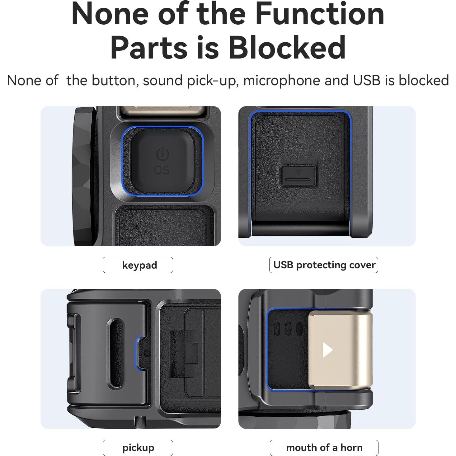 Jaula Protectora de Aluminio DJI Osmo Action 5/4/3 con Funda de Silicona