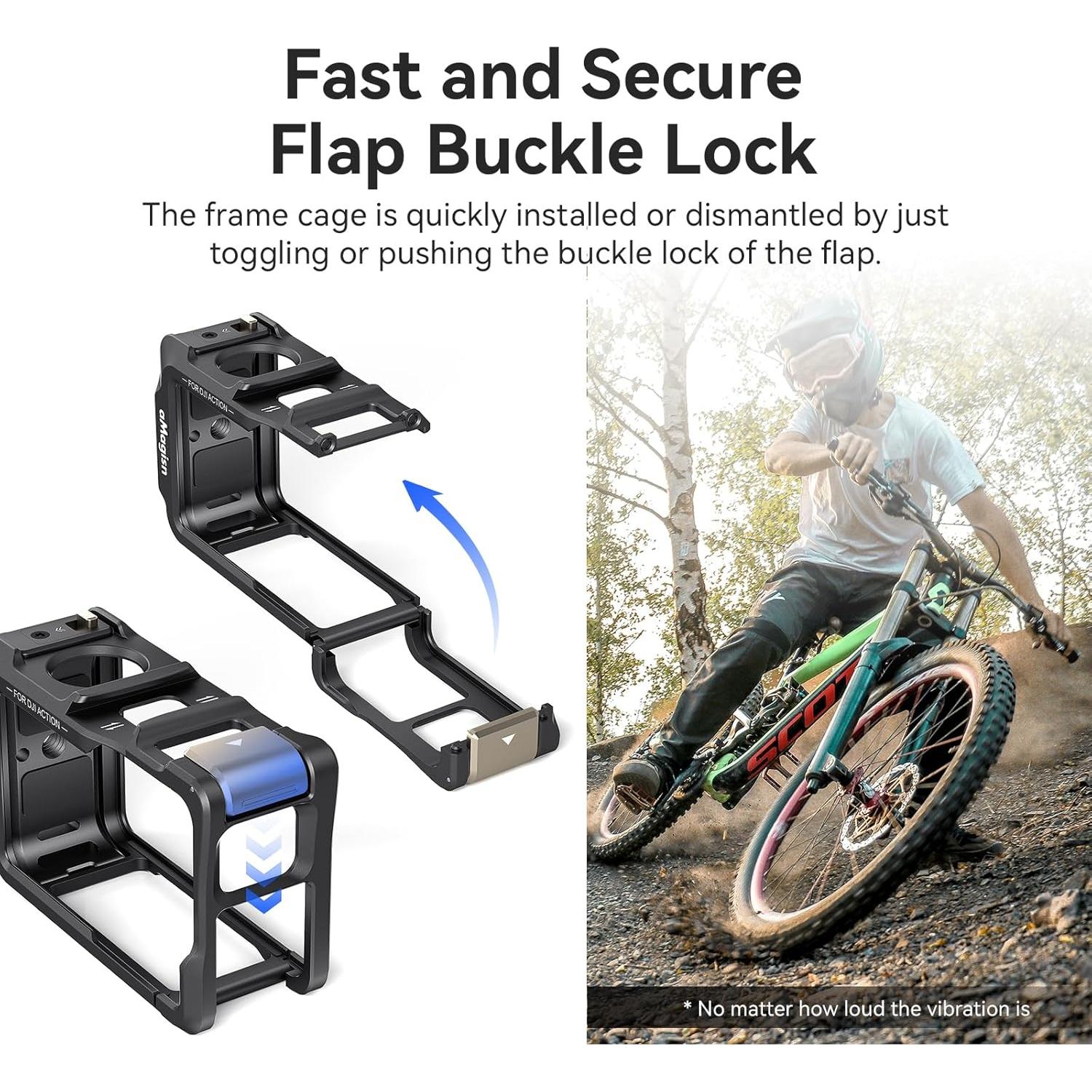 Jaula Protectora de Aluminio DJI Osmo Action 5/4/3 con Funda de Silicona