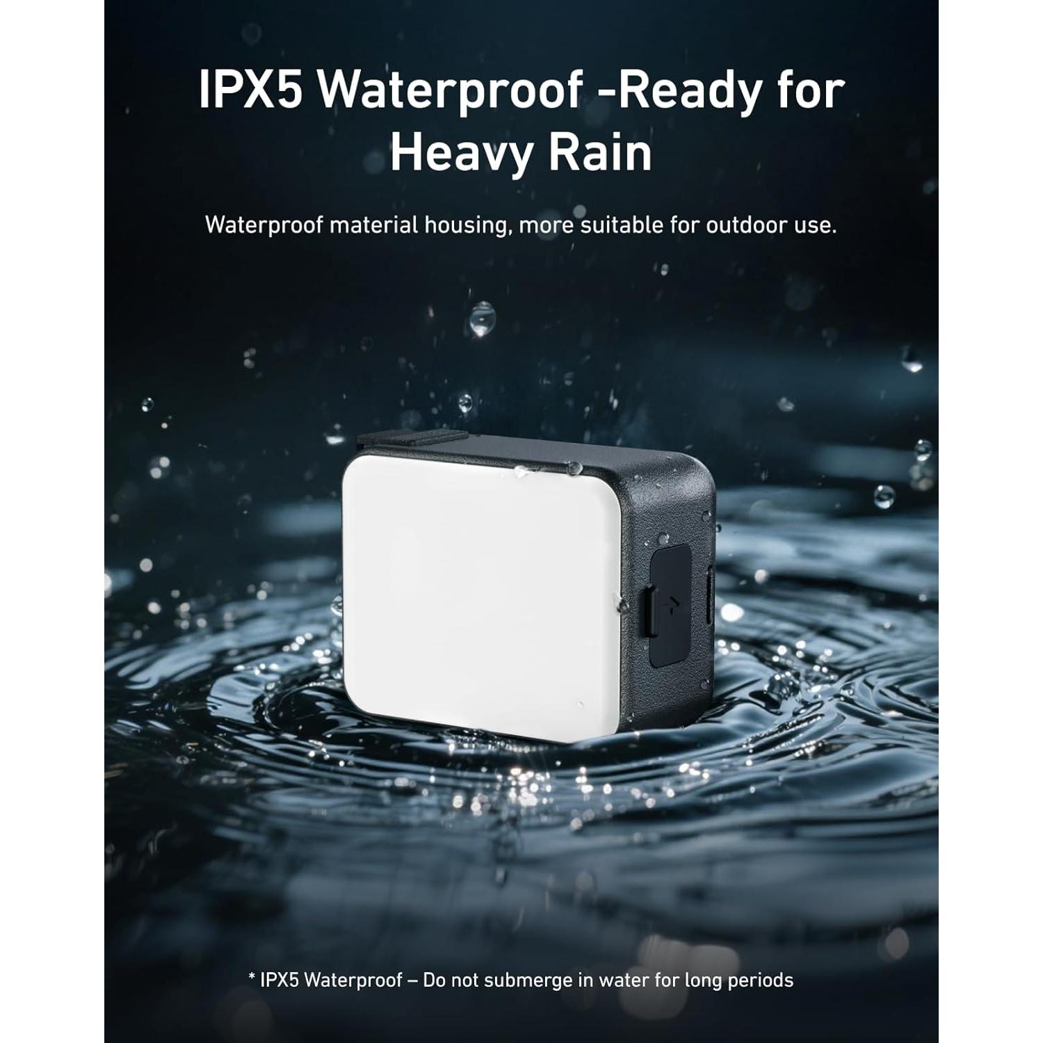 Luz de Vlogging Mini LED TELESIN para Cámara DJI Osmo Action