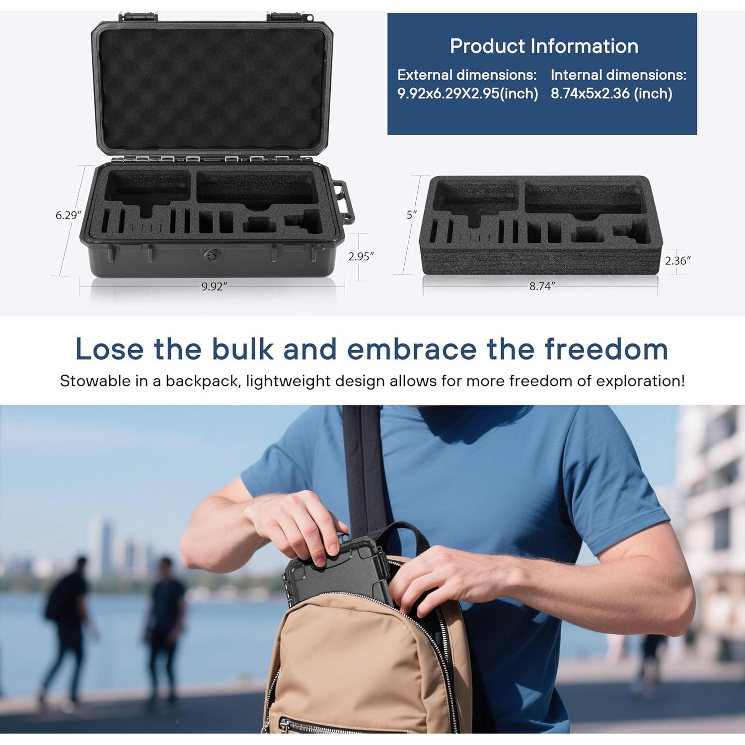 Estuche Duro Impermeable STARTRC para DJI Osmo Action 5/4/3