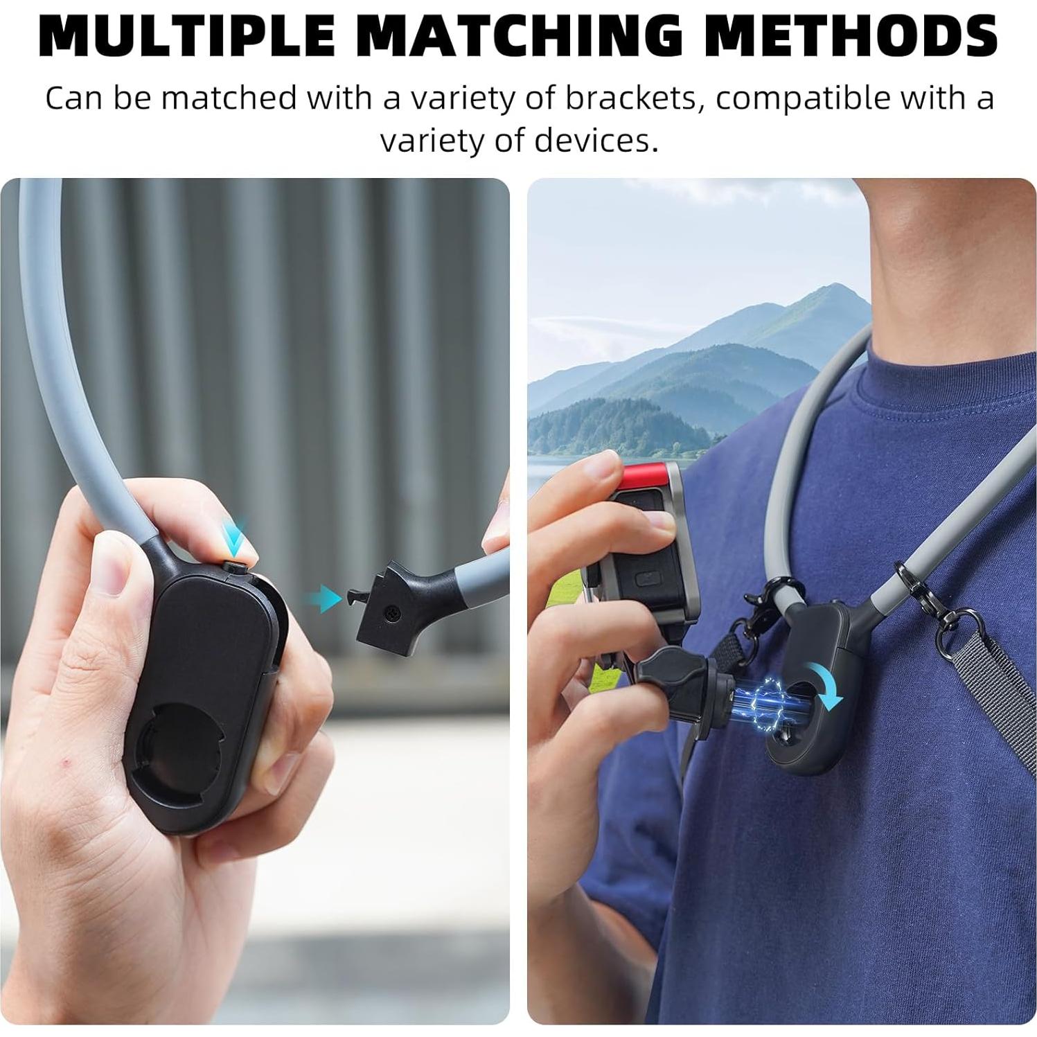 Soporte de Cuello Magnético BRDRC para GoPro y DJI Osmo