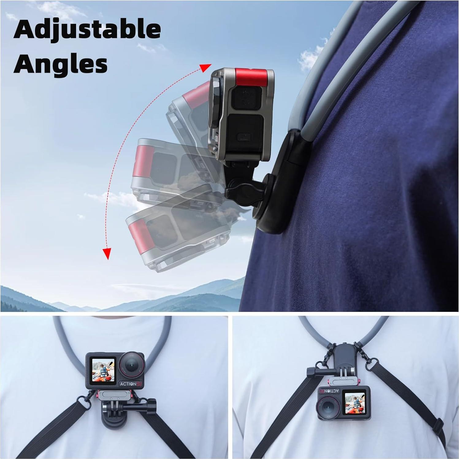 Soporte de Cuello Magnético BRDRC para GoPro y DJI Osmo