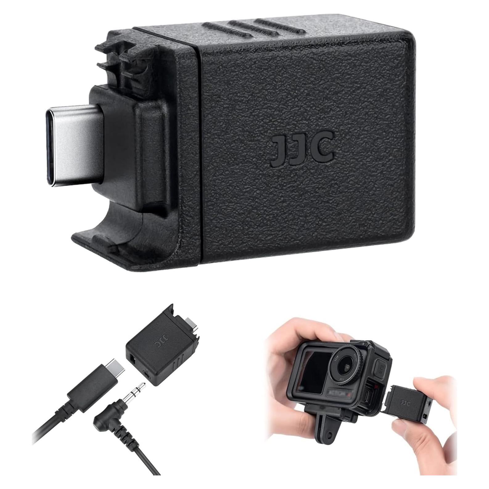 Adaptador de Micrófono JJC para DJI Osmo Action 5 Pro/4