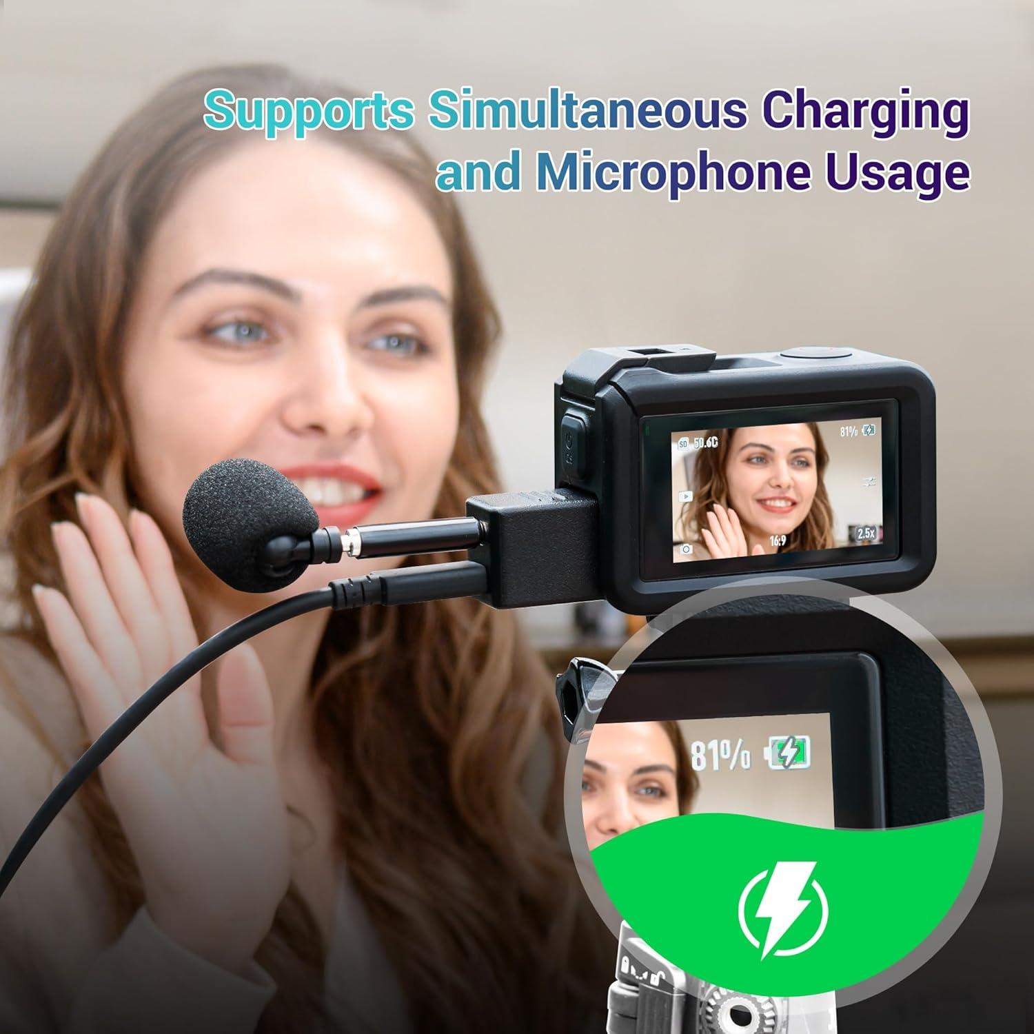 Adaptador de Micrófono JJC para DJI Osmo Action 5 Pro/4