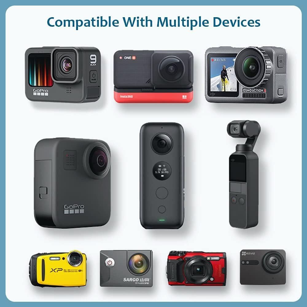 Soporte de cámara UTV ATV 360° GoPro Warmone para barra 1.75-2"