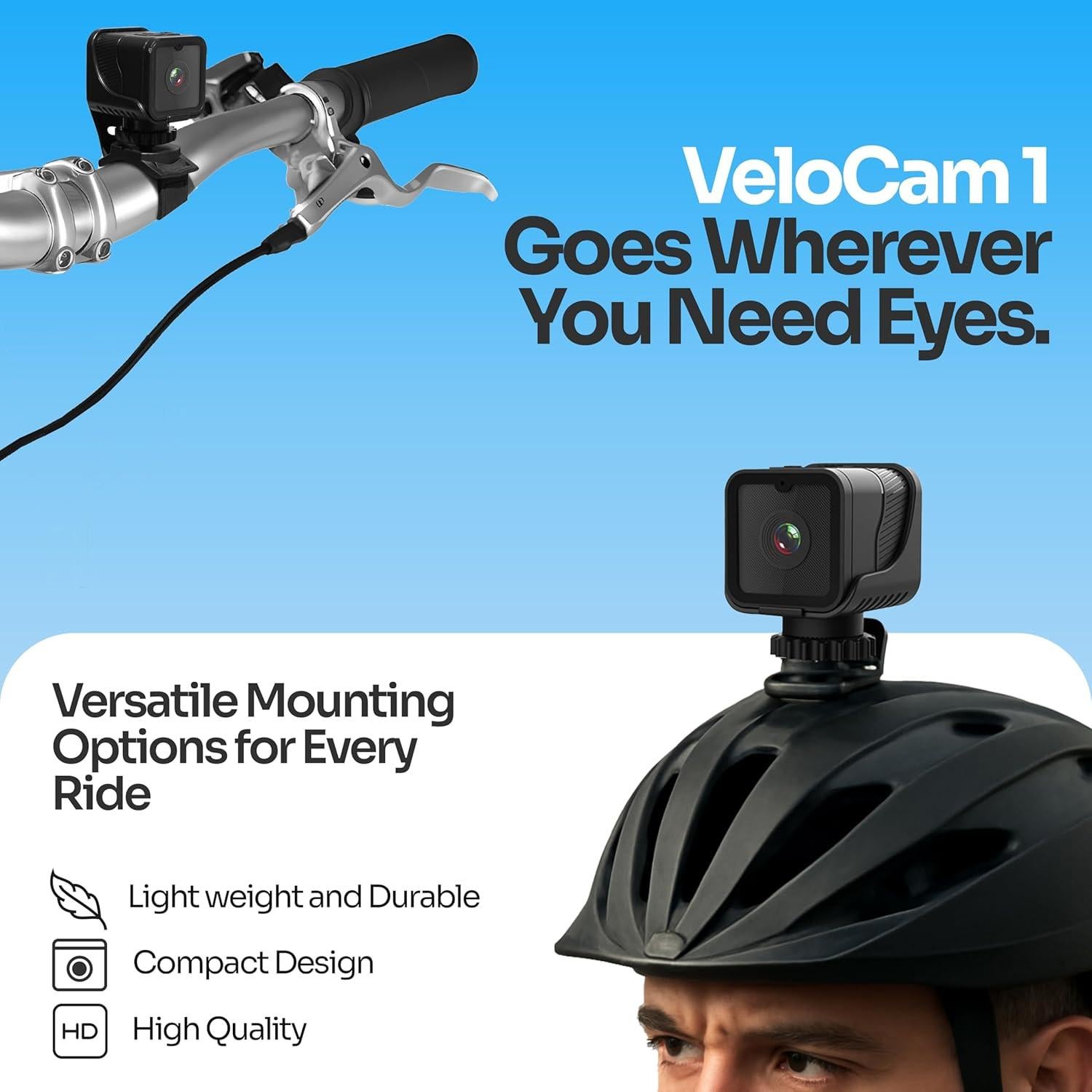 Cámara de Acción Tirol Supplies FHD 1080P 170° Ligera 41g