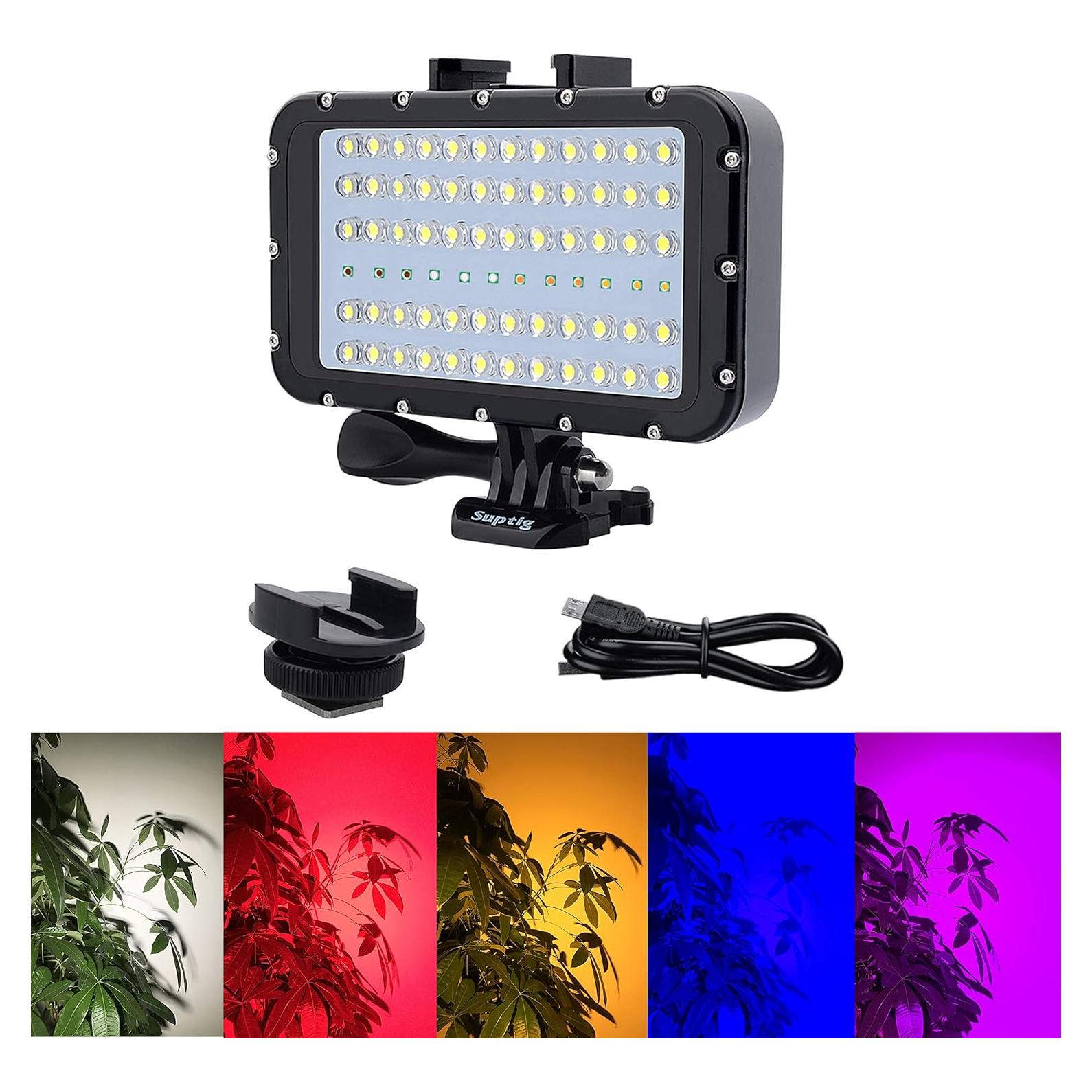 Luz Submarina LED Suptig RSX-362 Impermeable 45m 72 LEDs