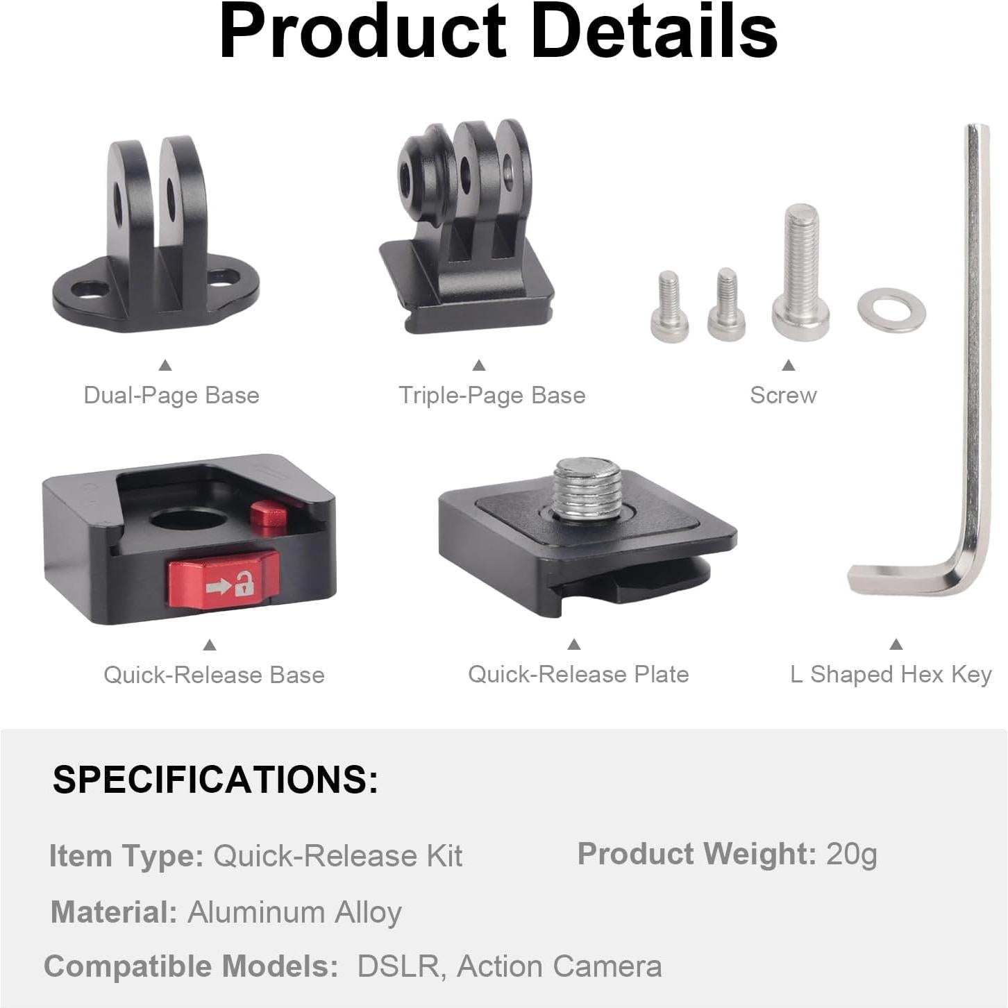 Adaptador de Montaje de Placa de Liberación Rápida Mechrig MR63016