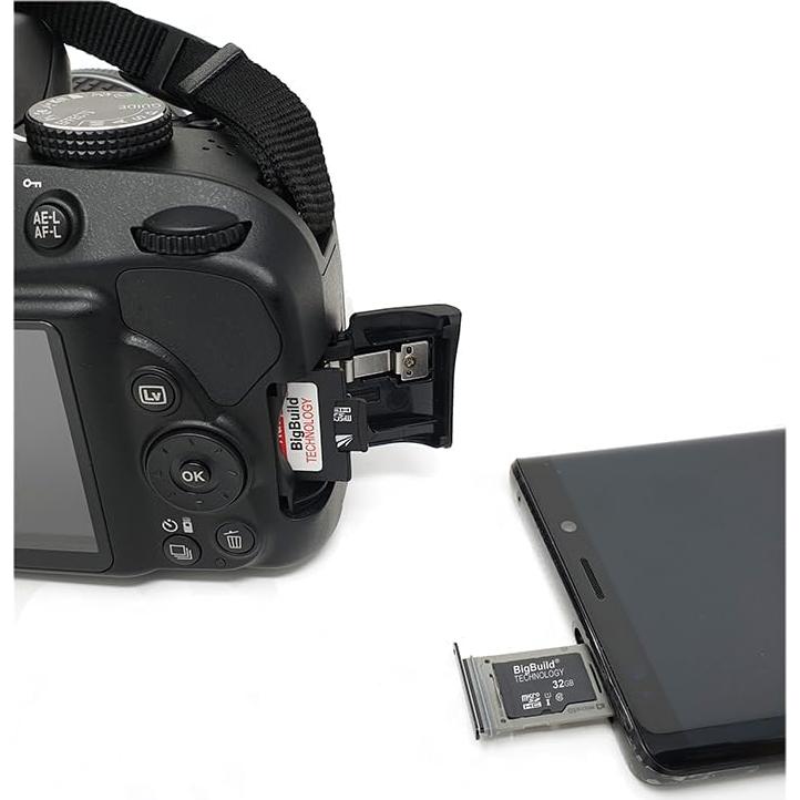 Tarjeta de Memoria MicroSDHC 32GB BigBuild 80MB/s Clase 10