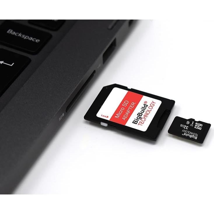 Tarjeta de Memoria MicroSDHC 32GB BigBuild 80MB/s Clase 10