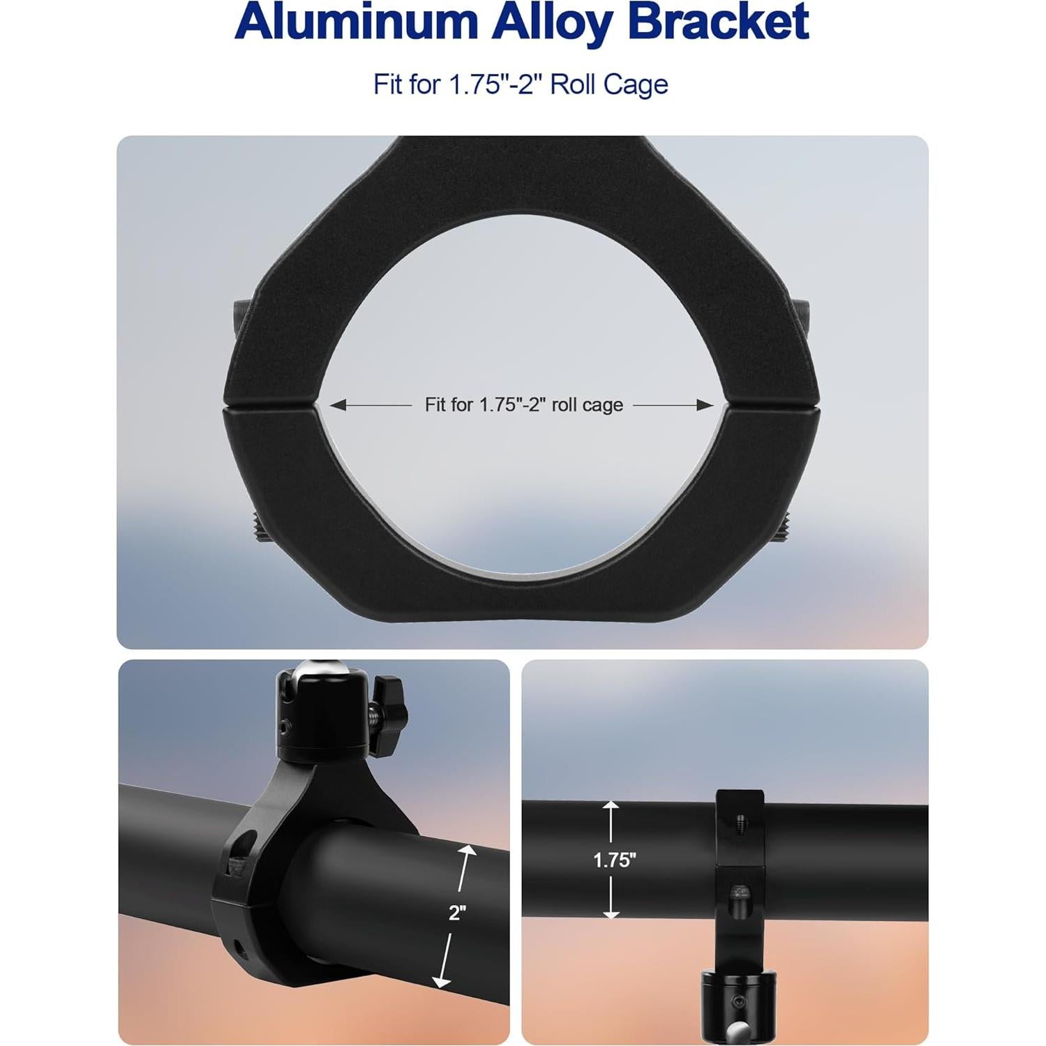 Soporte de Cámara UTV ZIDIYORUO Aluminio 360° para GoPro