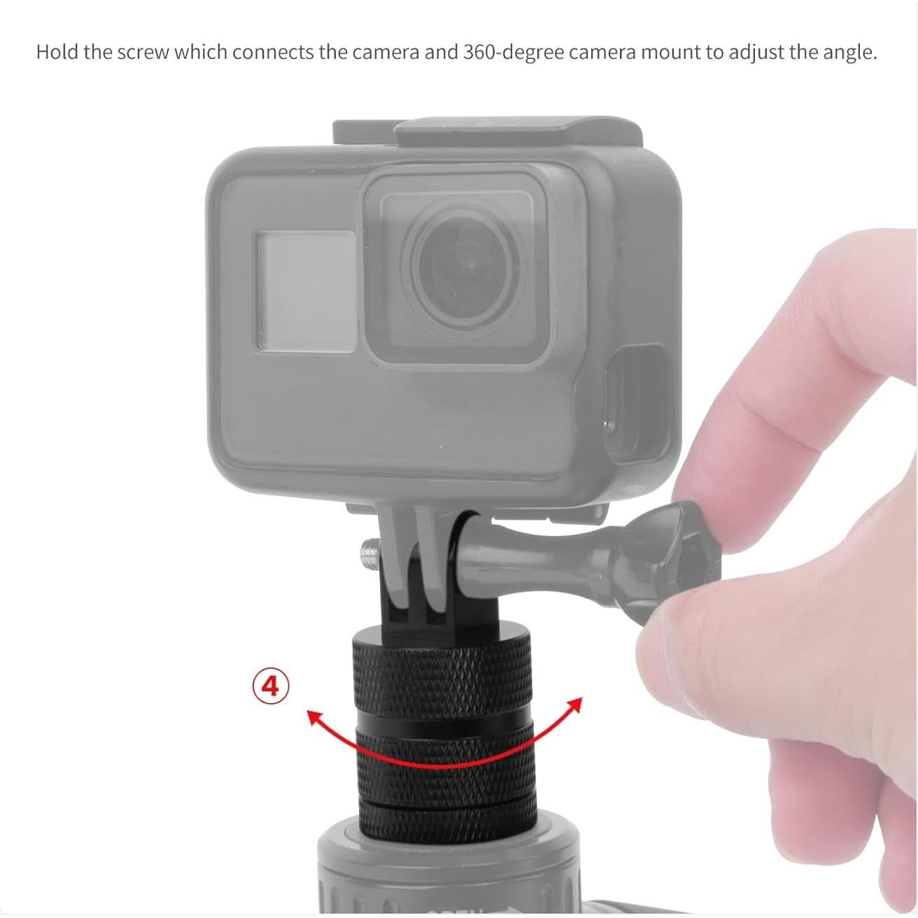 Soporte de Cámara de Aluminio Mechrig 360° Compatible GoPro