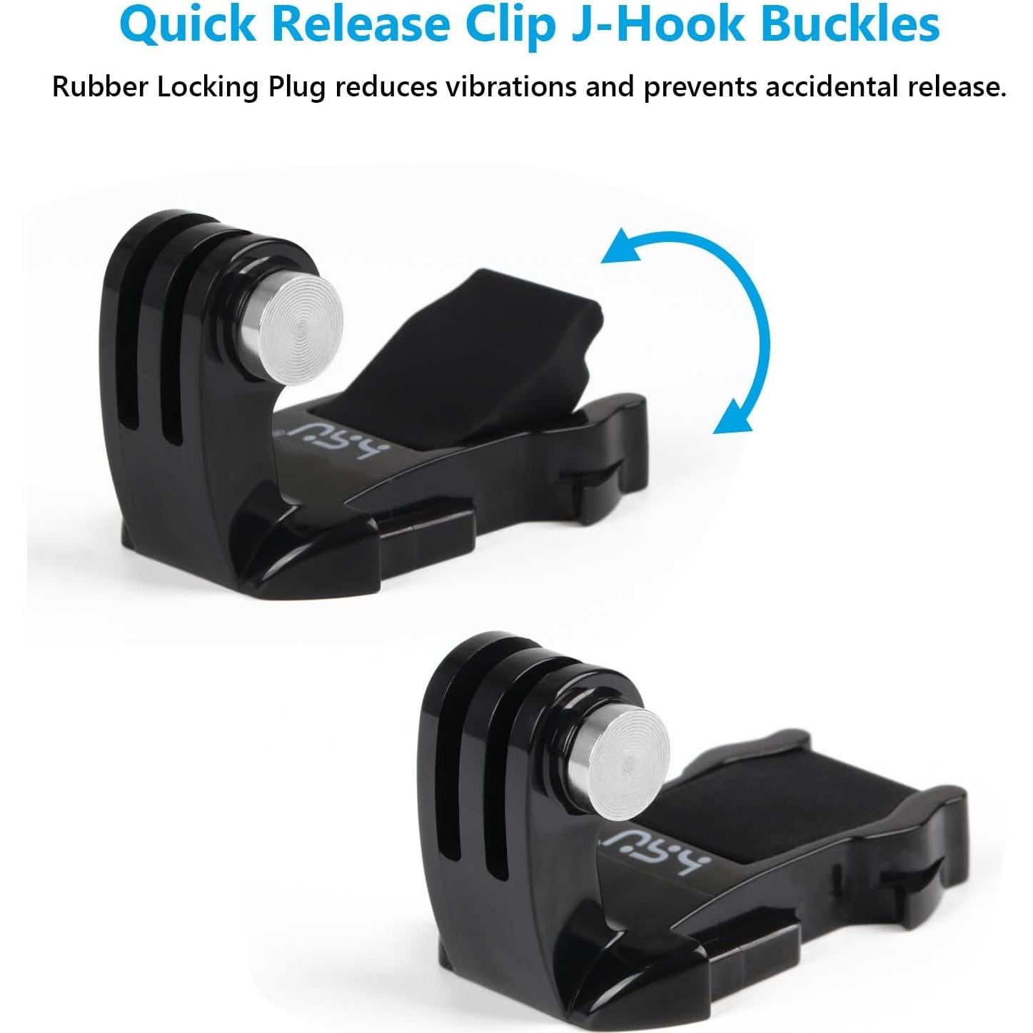 Montaje Rápido J-Hook HSU para GoPro y Cámaras de Acción