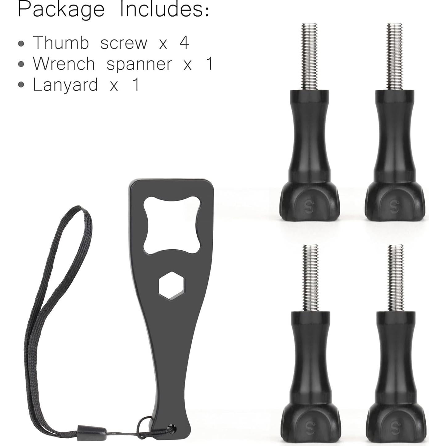 Conjunto de Tornillos de Pulgar SOONSUN 4 Pcs para GoPro y Cámaras