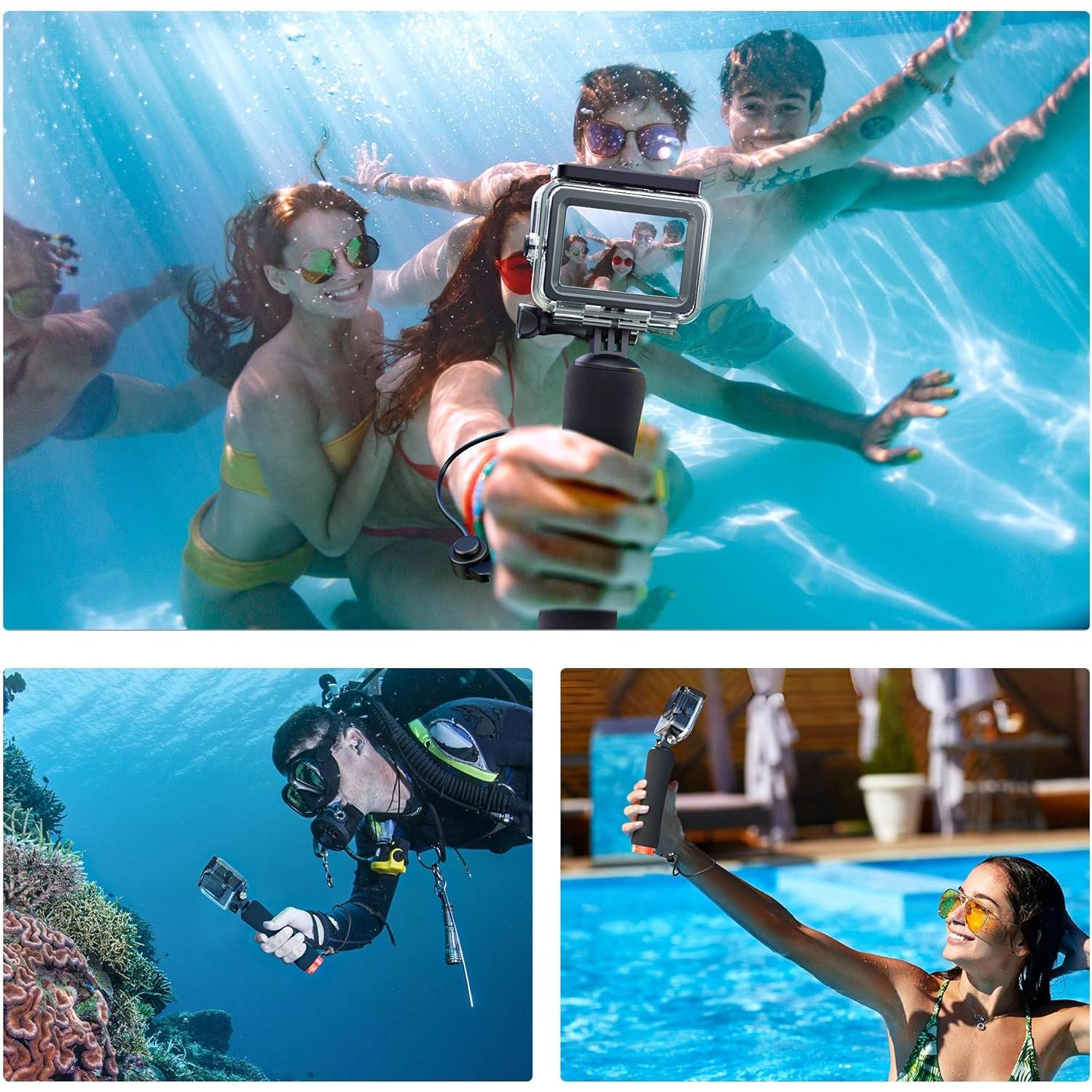 Mango Flotante Impermeable ATUMTEK para GoPro y DJI Osmo