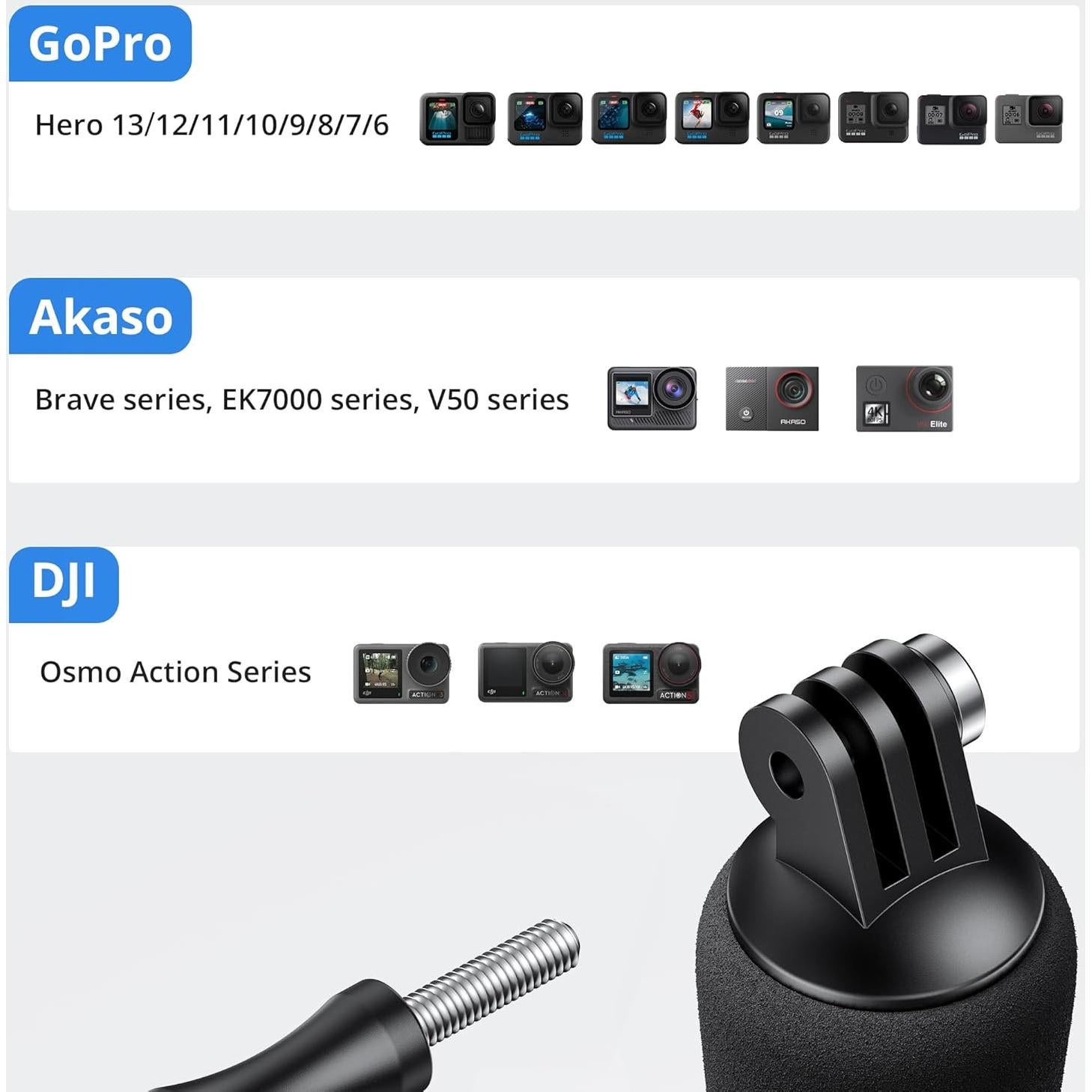 Mango Flotante Impermeable ATUMTEK para GoPro y DJI Osmo