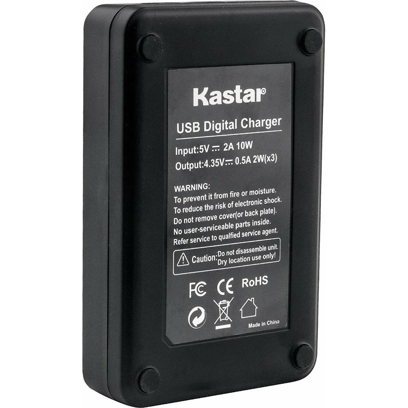 Kastar Cargador Triple USB LCD + 3 Baterías Litio 1200mAh SJCAM SJ8