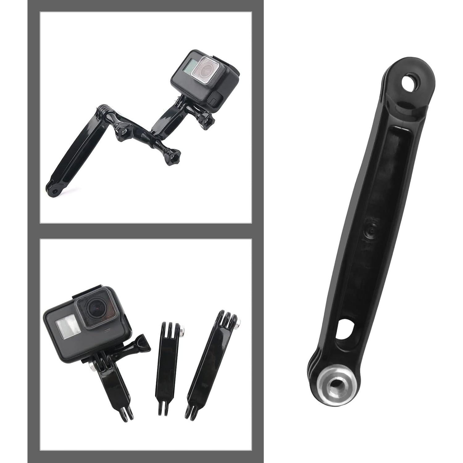 Kit de Montaje 3 en 1 ECSiNG con Brazo Extensible para Cámaras de Acción