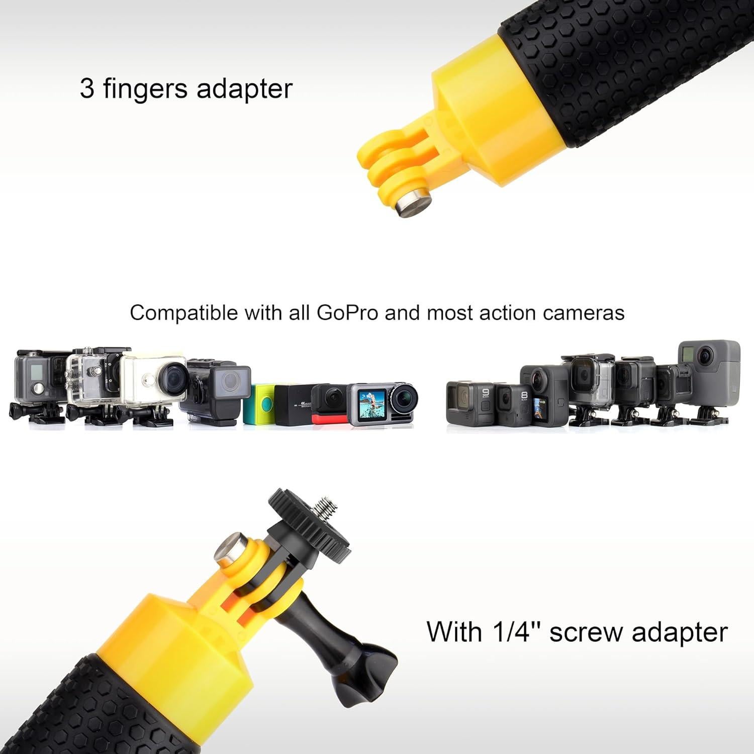 Agarradera Flotante YALLSAME con Trípode para GoPro y DJI