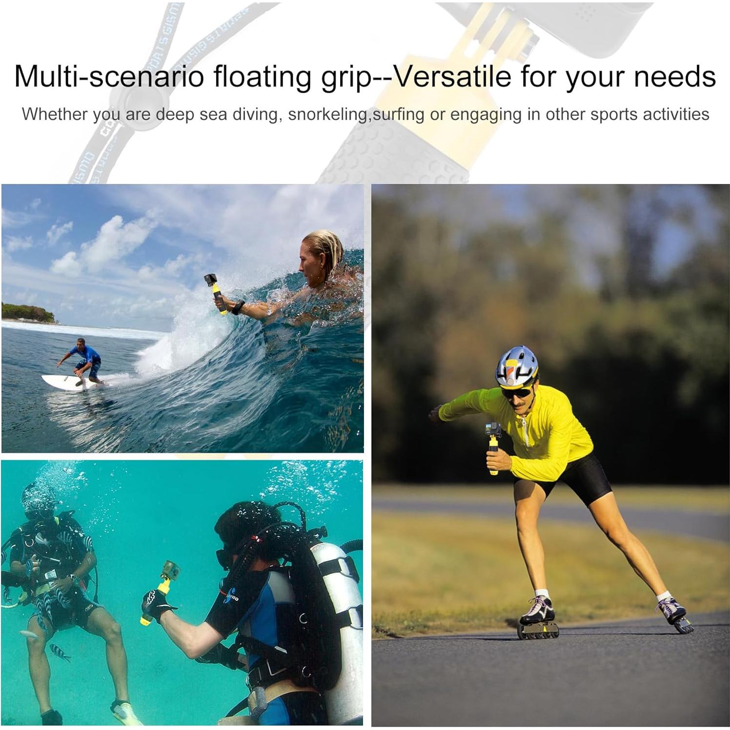 Agarradera Flotante YALLSAME con Trípode para GoPro y DJI