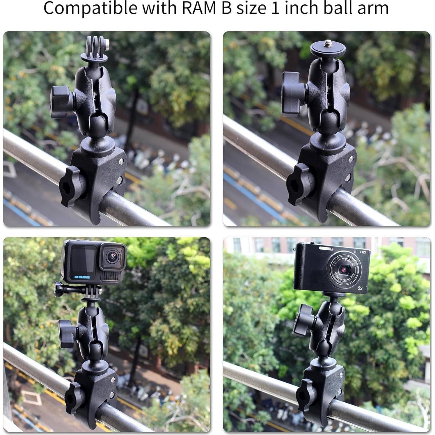Paquete de 2 adaptadores de montura de bola 1" SOONSUN