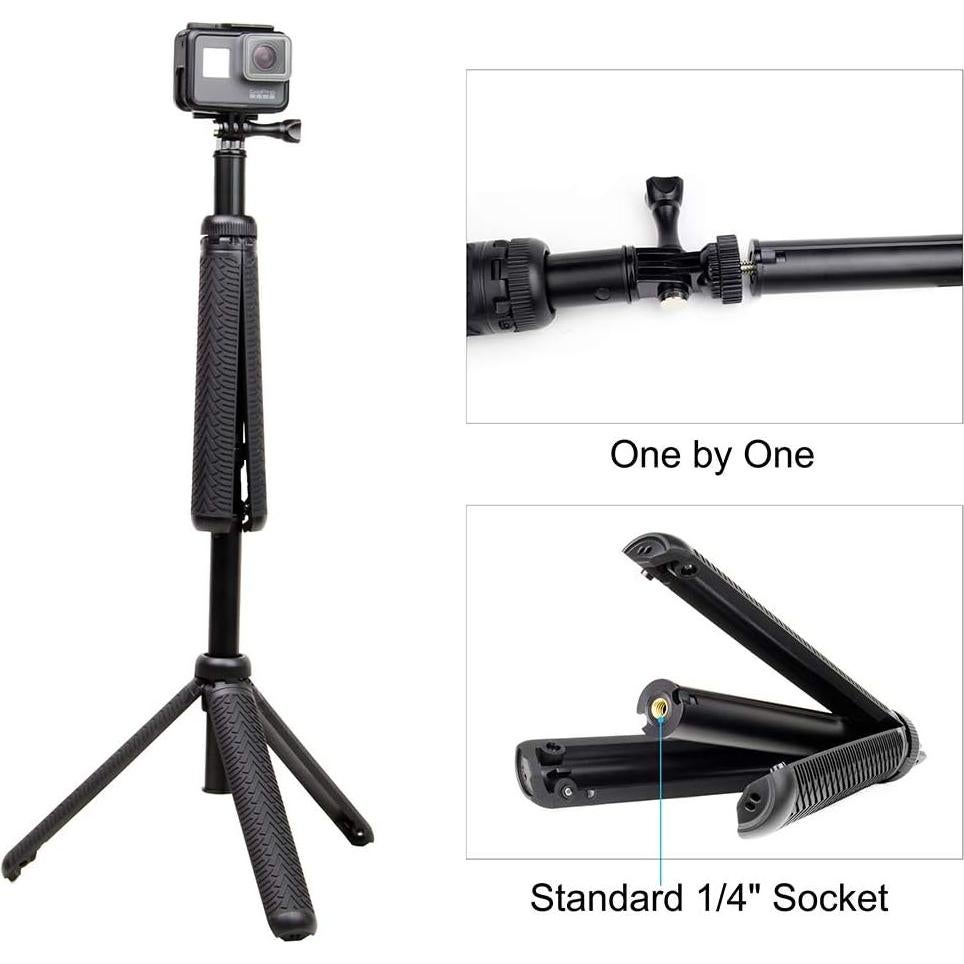 Palanca de Selfie Extensible QiuNiu para GoPro y Móviles