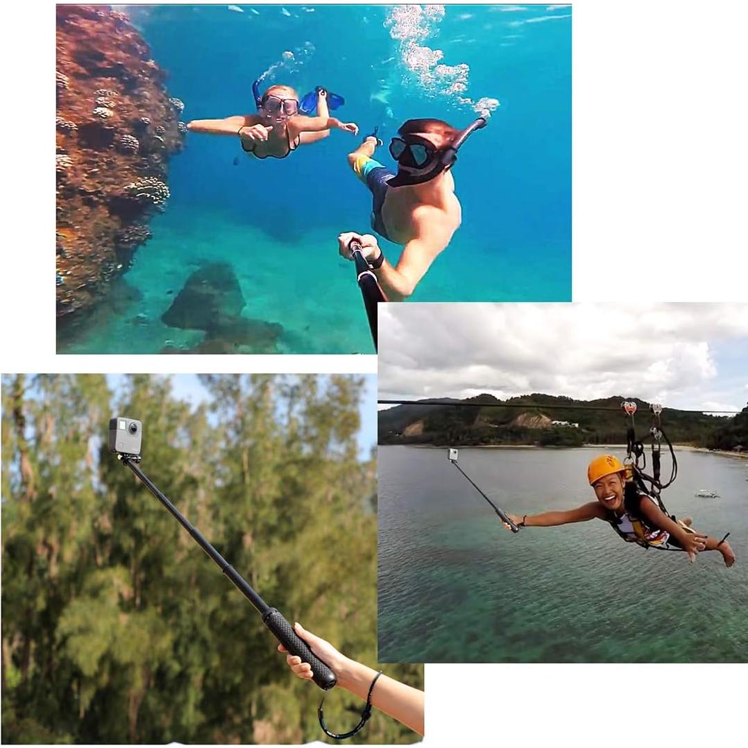 Palanca de Selfie Extensible QiuNiu para GoPro y Móviles